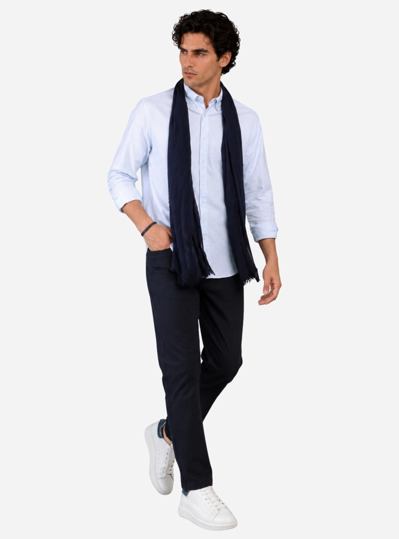 CAMISA OXFORD SPANDEX REGULAR FIT CELESTE ARROW - 4