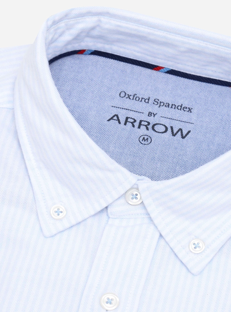CAMISA OXFORD SPANDEX REGULAR FIT CELESTE ARROW - 5