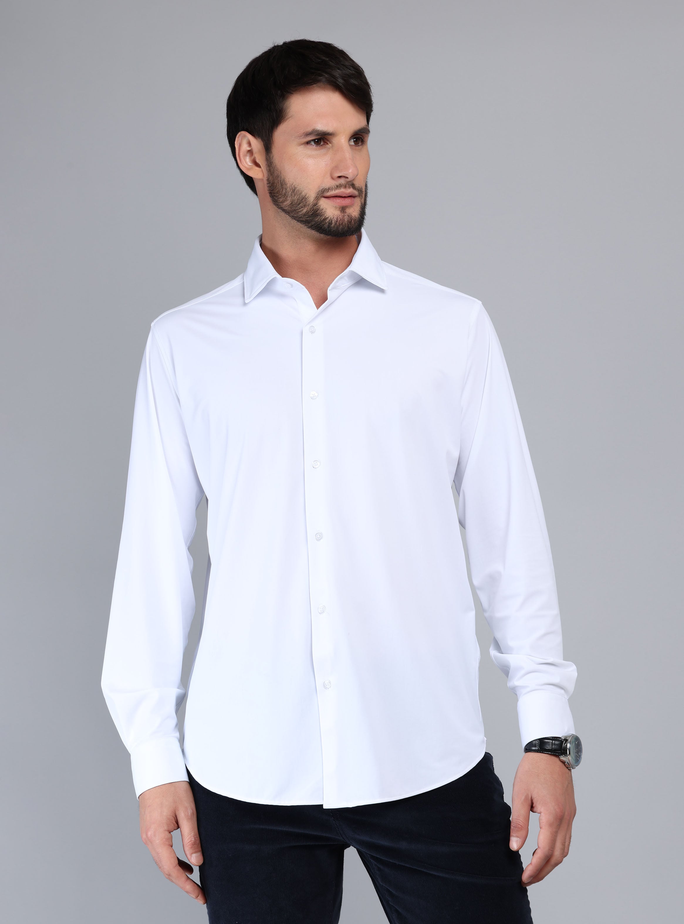 CAMISA ULTRA SPANDEX REGULAR FIT BLANCO ARROW - 1