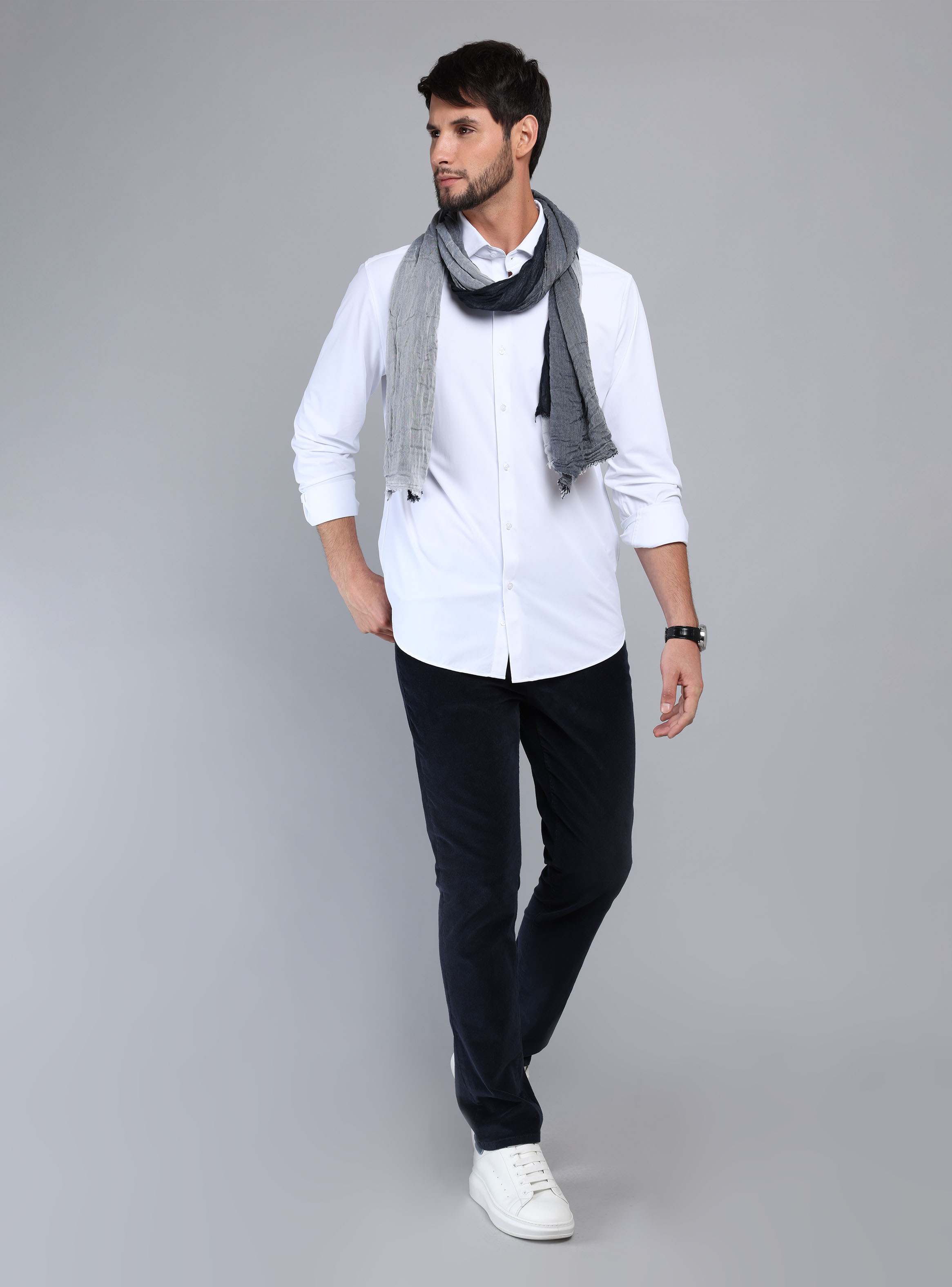 CAMISA ULTRA SPANDEX REGULAR FIT BLANCO ARROW - 4