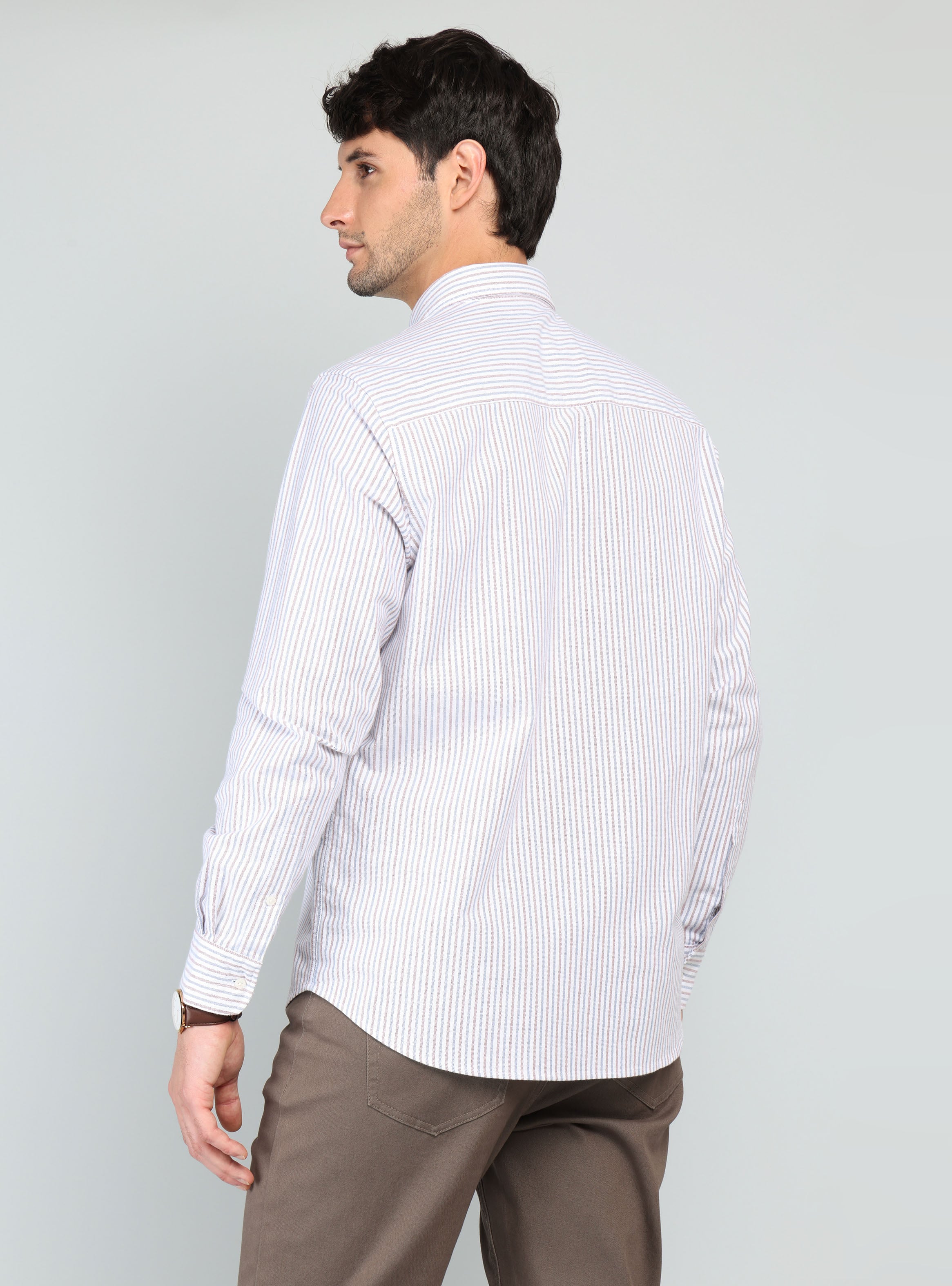 CAMISA OXFORD SPANDEX REGULAR FIT ROJO ARROW - 2