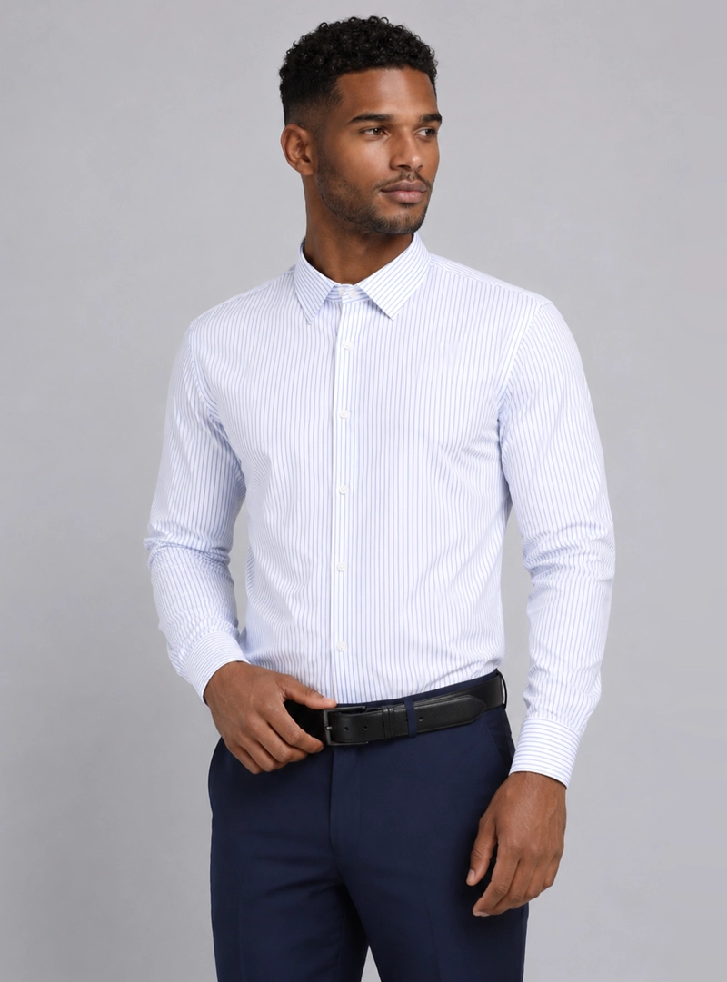 CAMISA FORMAL A RAYAS VAN HEUSEN - 1