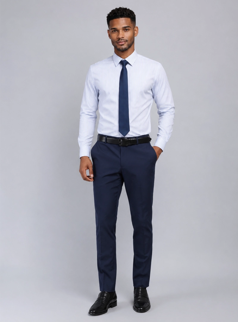 CAMISA FORMAL A RAYAS VAN HEUSEN - 4