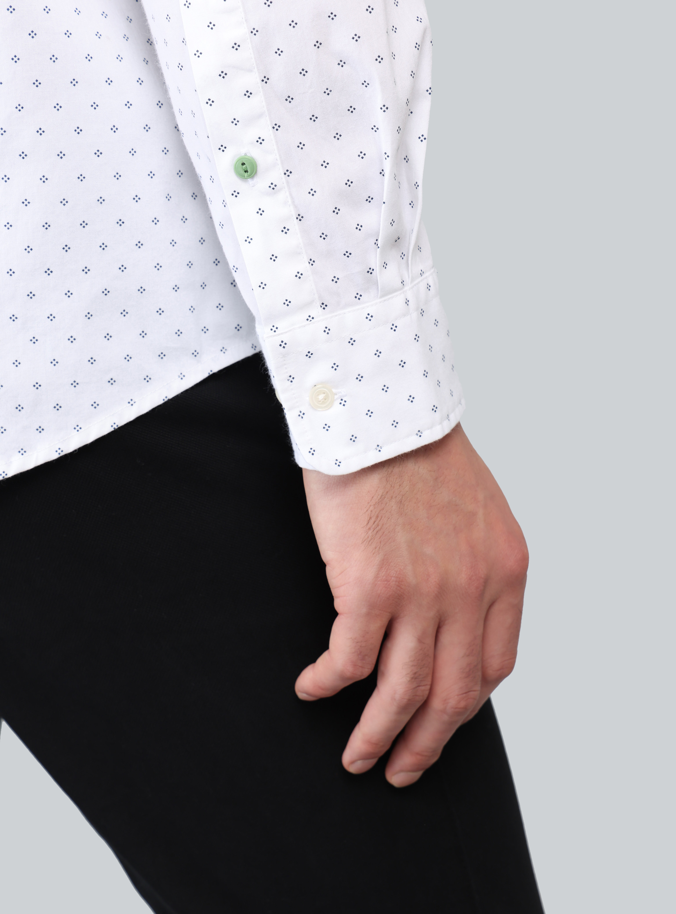 CAMISA PRINT SPANDEX REGULAR FIT BLANCO ARROW - 6