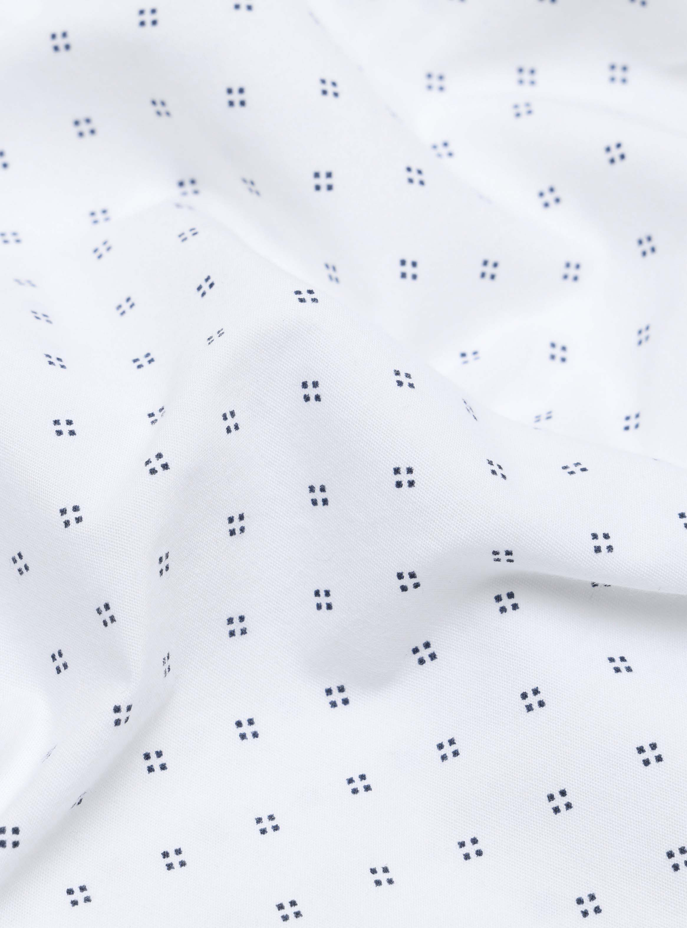 CAMISA PRINT SPANDEX REGULAR FIT BLANCO ARROW - 7