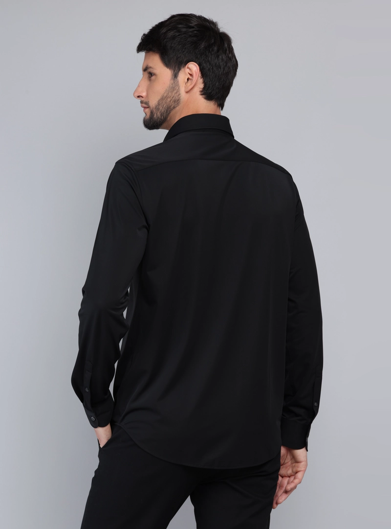 CAMISA ULTRA SPANDEX REGULAR FIT NEGRO ARROW - 2