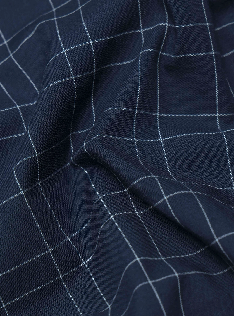 CAMISA A CUADROS REGULAR FIT AZUL MARINO ARROW - 7