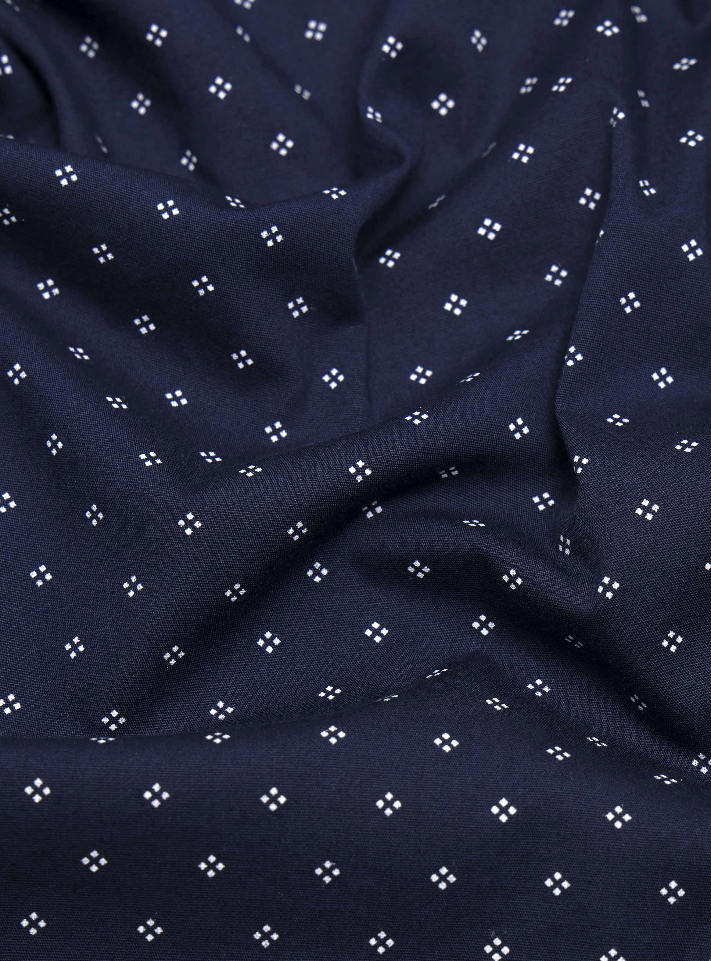 CAMISA PRINT SPANDEX REGULAR FIT AZUL MARINO ARROW - 7