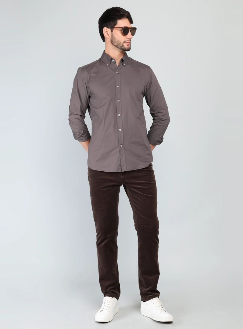 CAMISA LISA REGULAR FIT BURDEO ARROW - 4