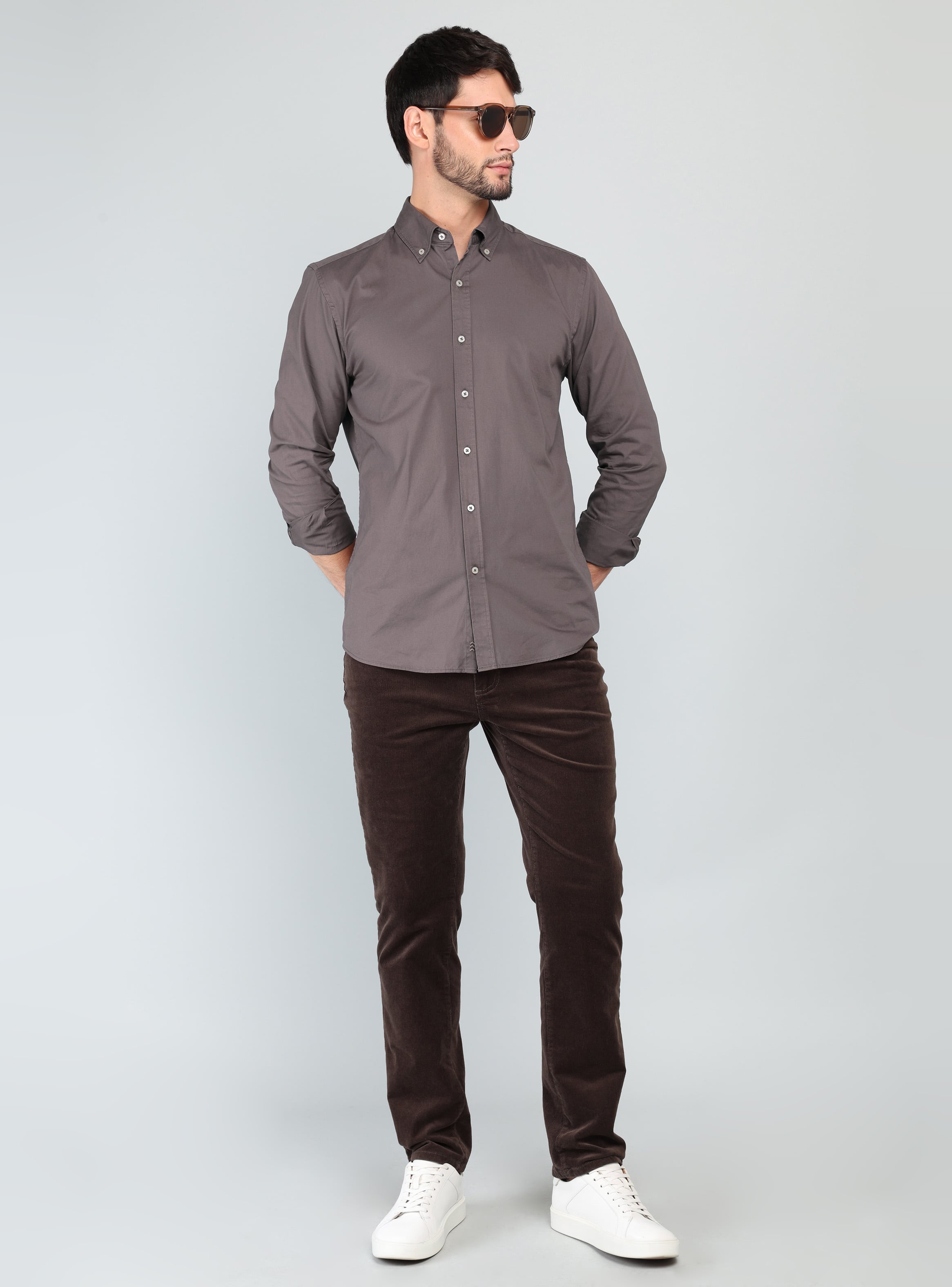 CAMISA LISA REGULAR FIT BURDEO ARROW - 4