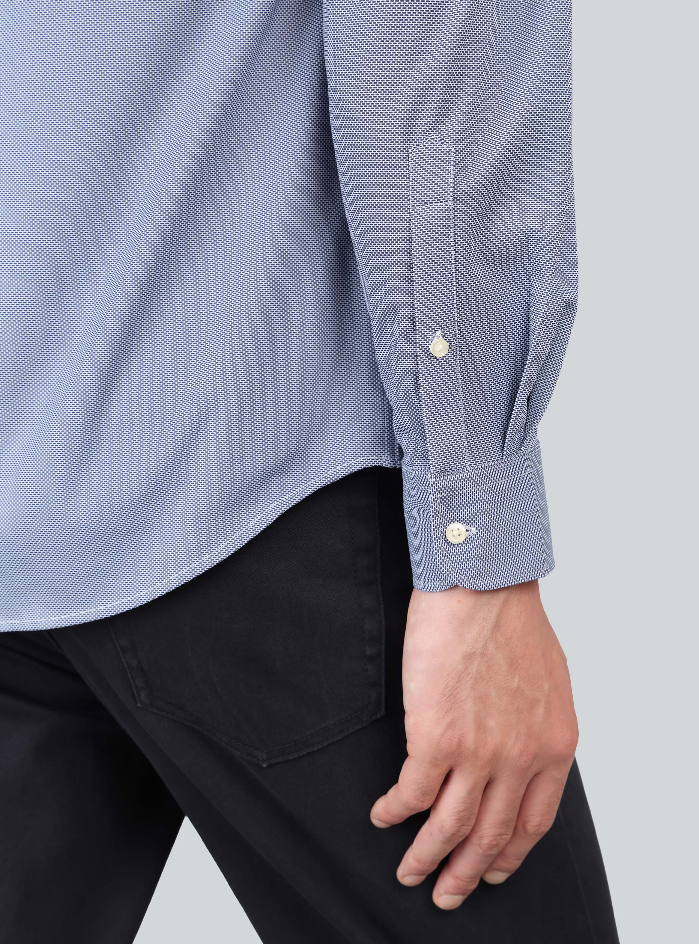 CAMISA ULTRA SPANDEX REGULAR FIT AZUL MARINO ARROW - 7