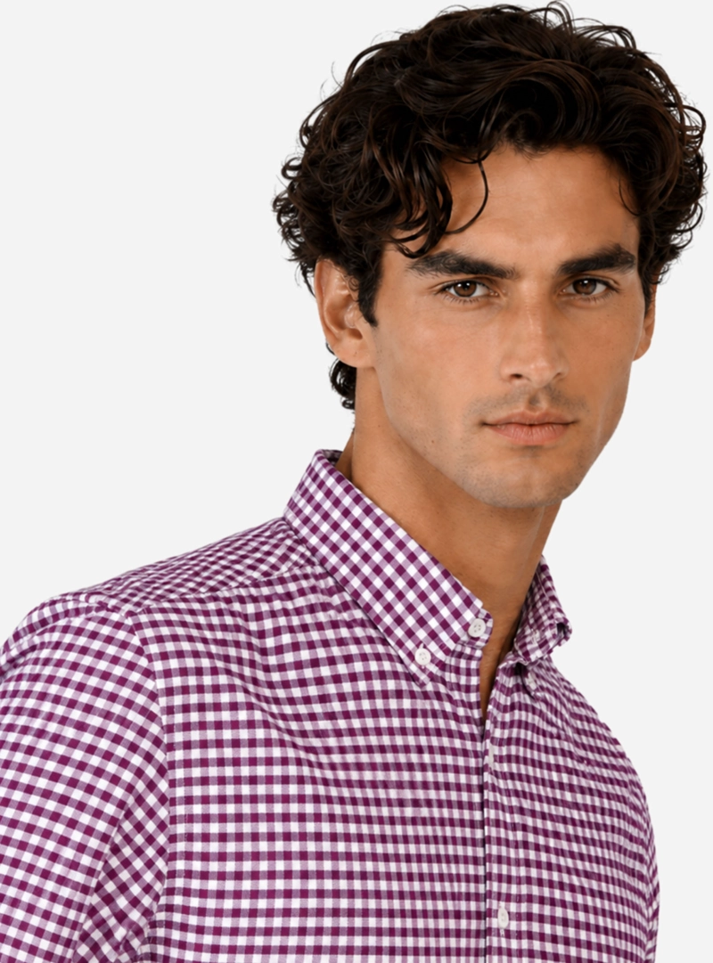 CAMISA OXFORD SPANDEX REGULAR FIT BURDEO ARROW - 3