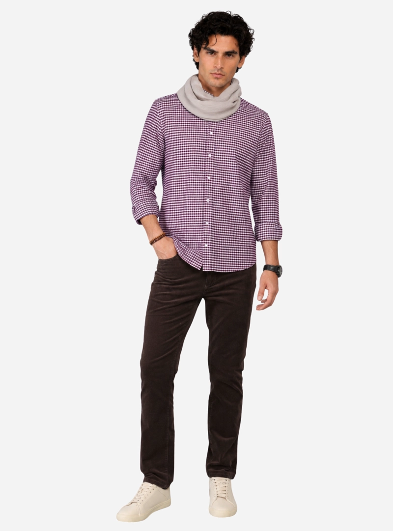 CAMISA OXFORD SPANDEX REGULAR FIT BURDEO ARROW - 4