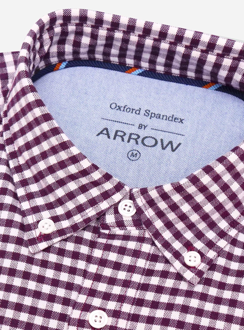 CAMISA OXFORD SPANDEX REGULAR FIT BURDEO ARROW - 5