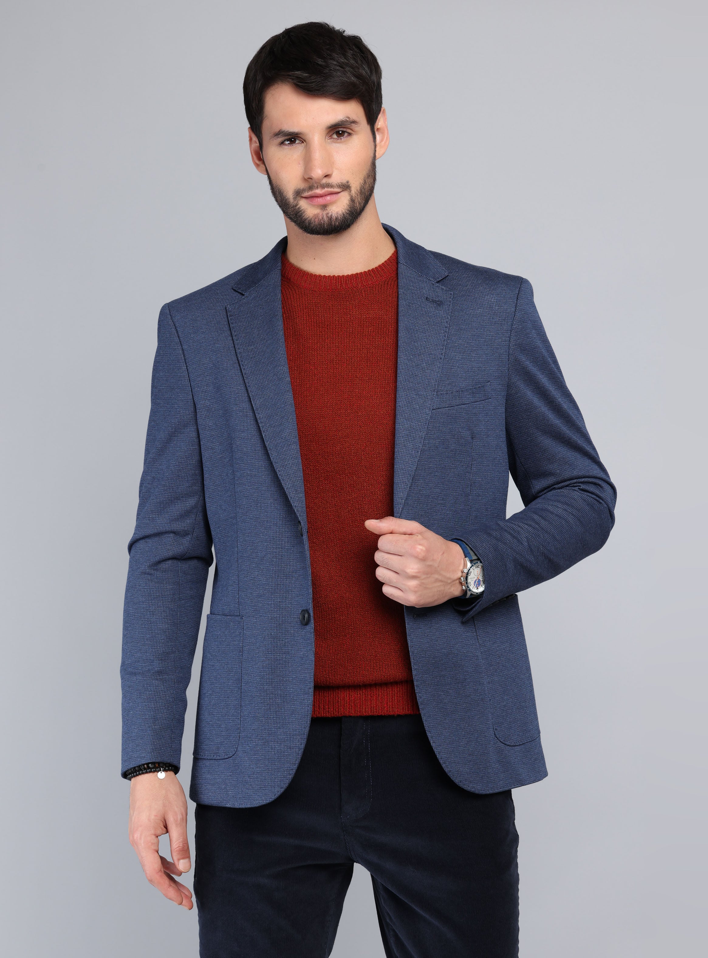 BLAZER FLEX TAILORED FIT AZUL MARINO ARROW - 1