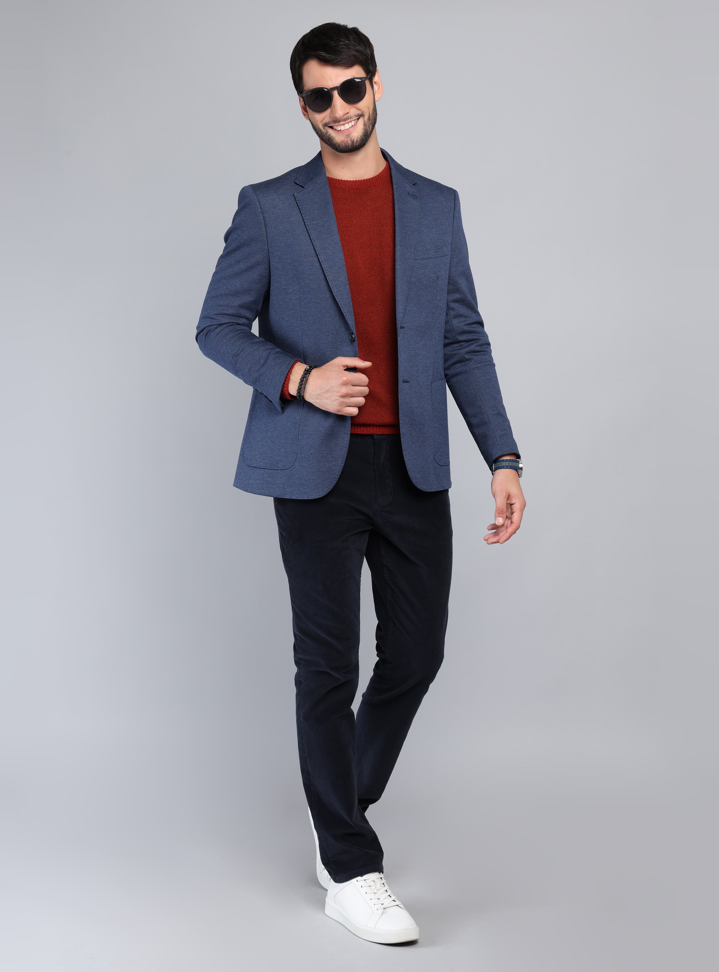 BLAZER FLEX TAILORED FIT AZUL MARINO ARROW - 4