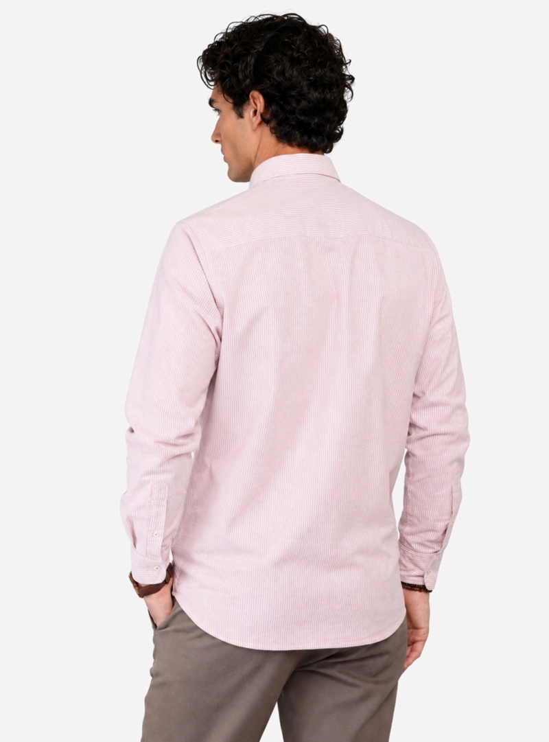 CAMISA OXFORD SPANDEX REGULAR FIT ROSADO ARROW - 2