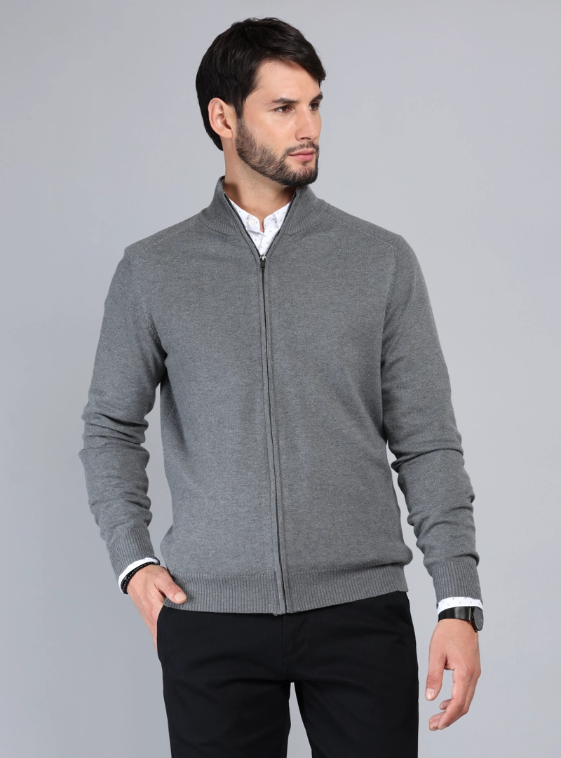 SWEATER CUELLO ALTO REGULAR FIT GRIS ARROW - 6