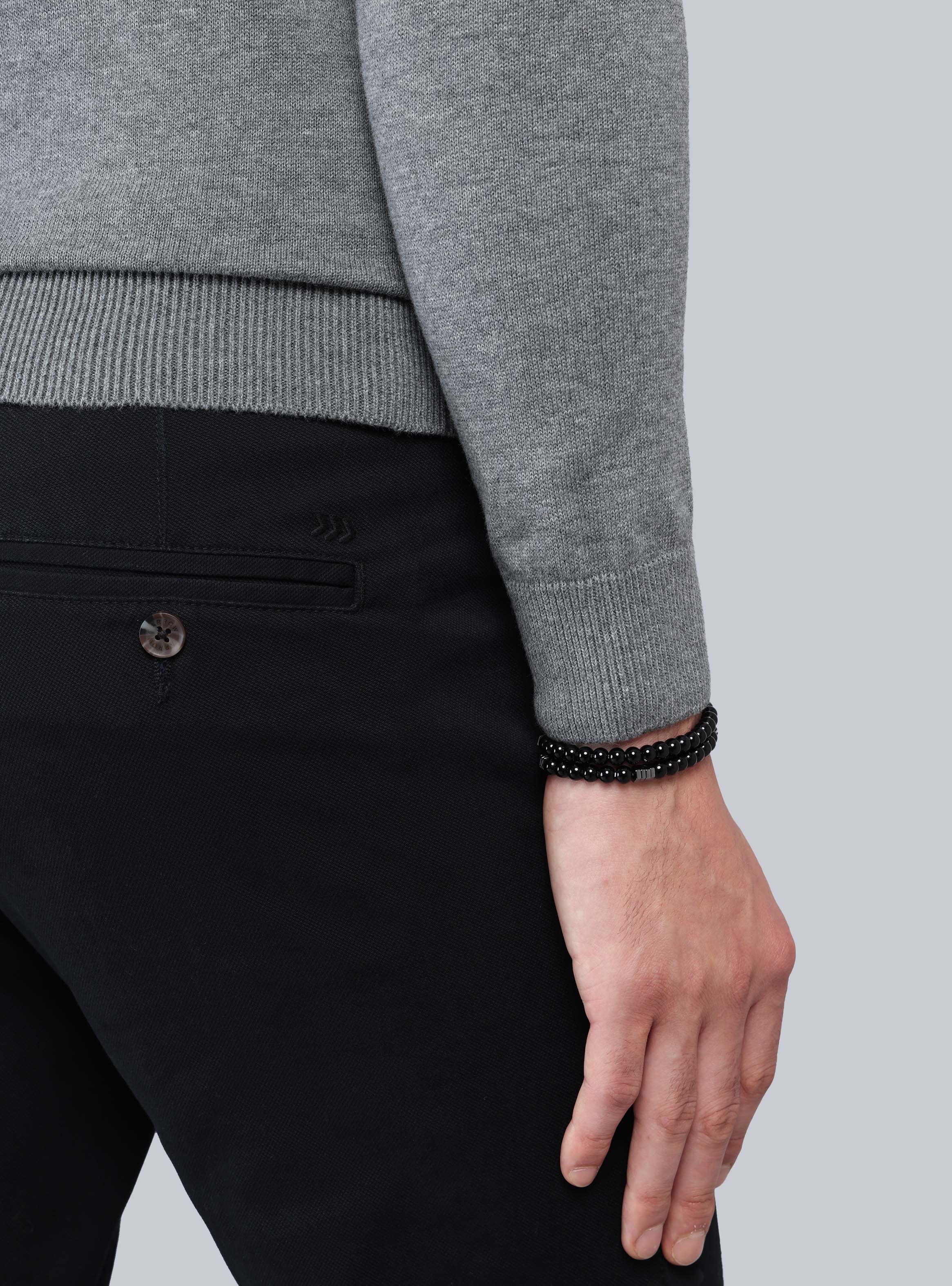 SWEATER CUELLO REDONDO REGULAR FIT GRIS ARROW - 5