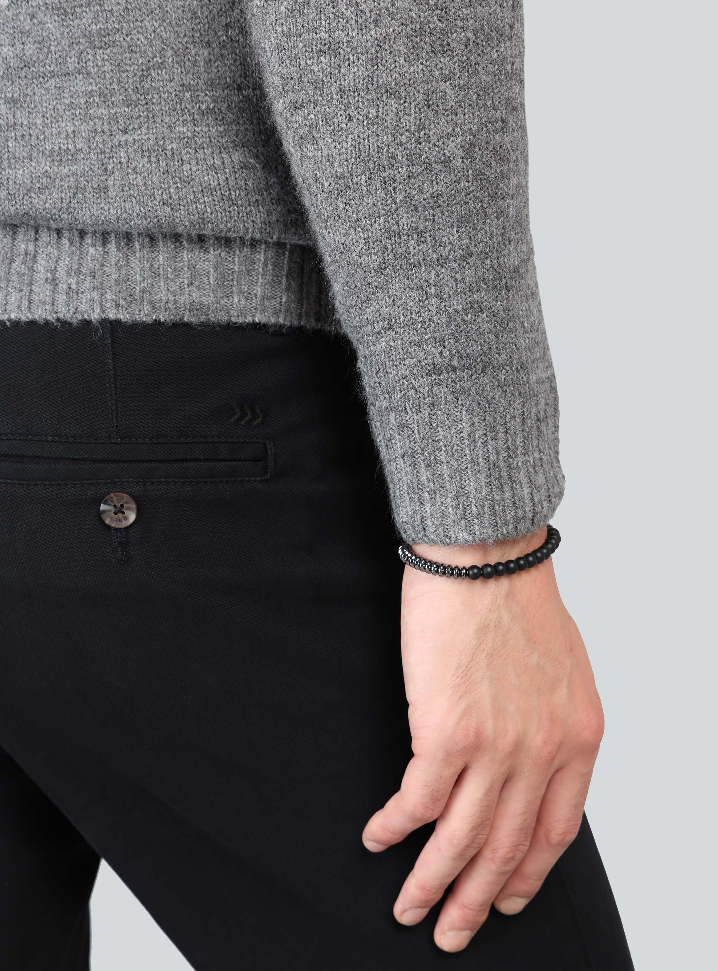 SWEATER CUELLO ALTO REGULAR FIT GRIS ARROW - 5