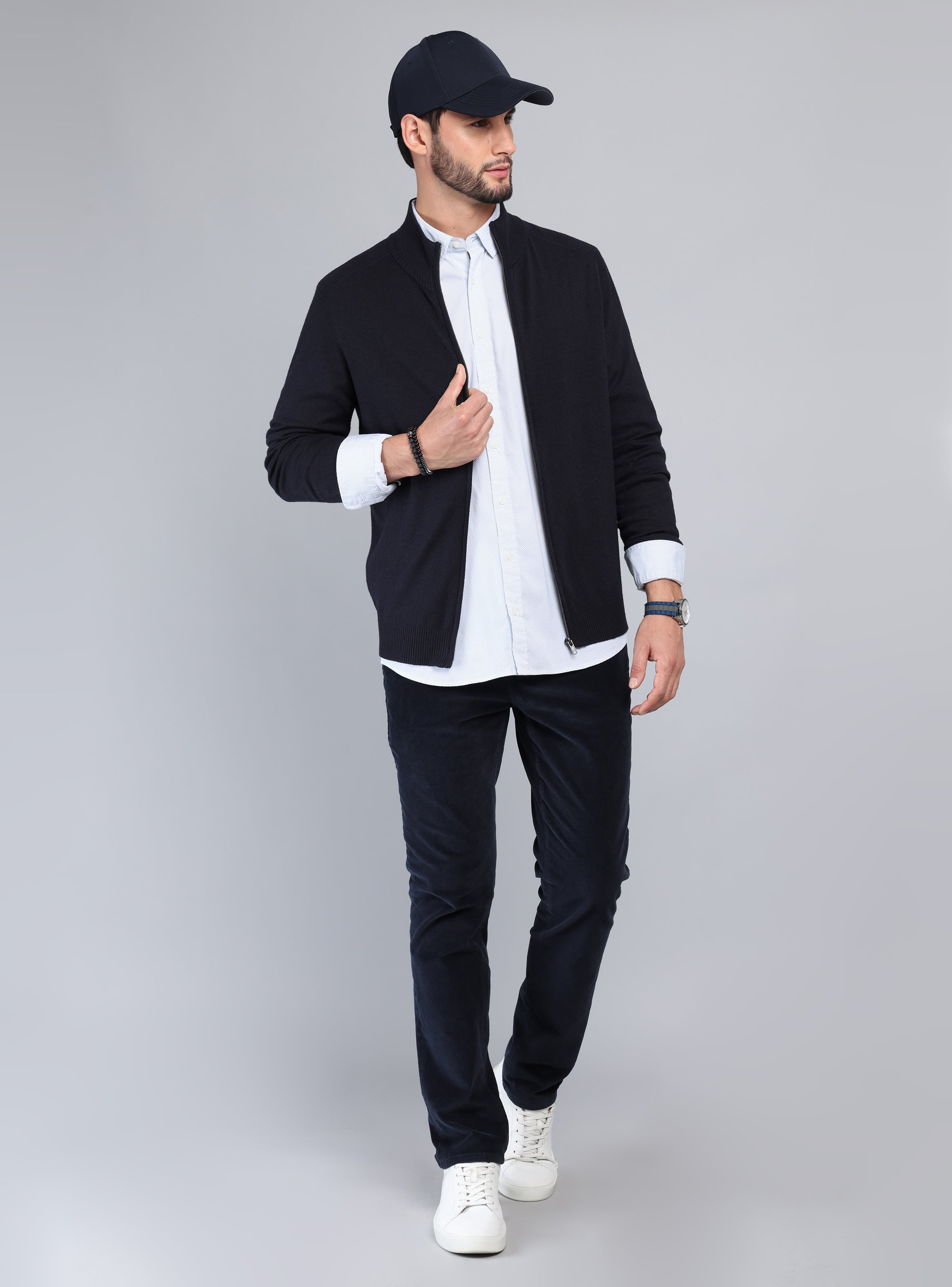SWEATER CUELLO ALTO REGULAR FIT AZUL MARINO ARROW - 4