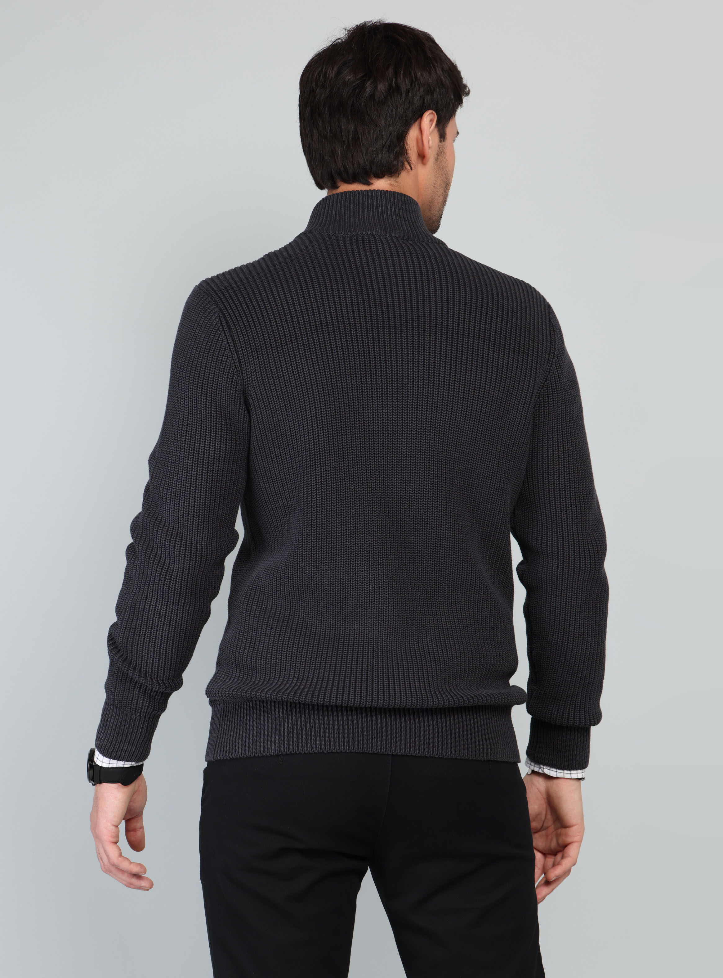 SWEATER STONE WASH REGULAR FIT AZUL OSCURO ARROW - 2