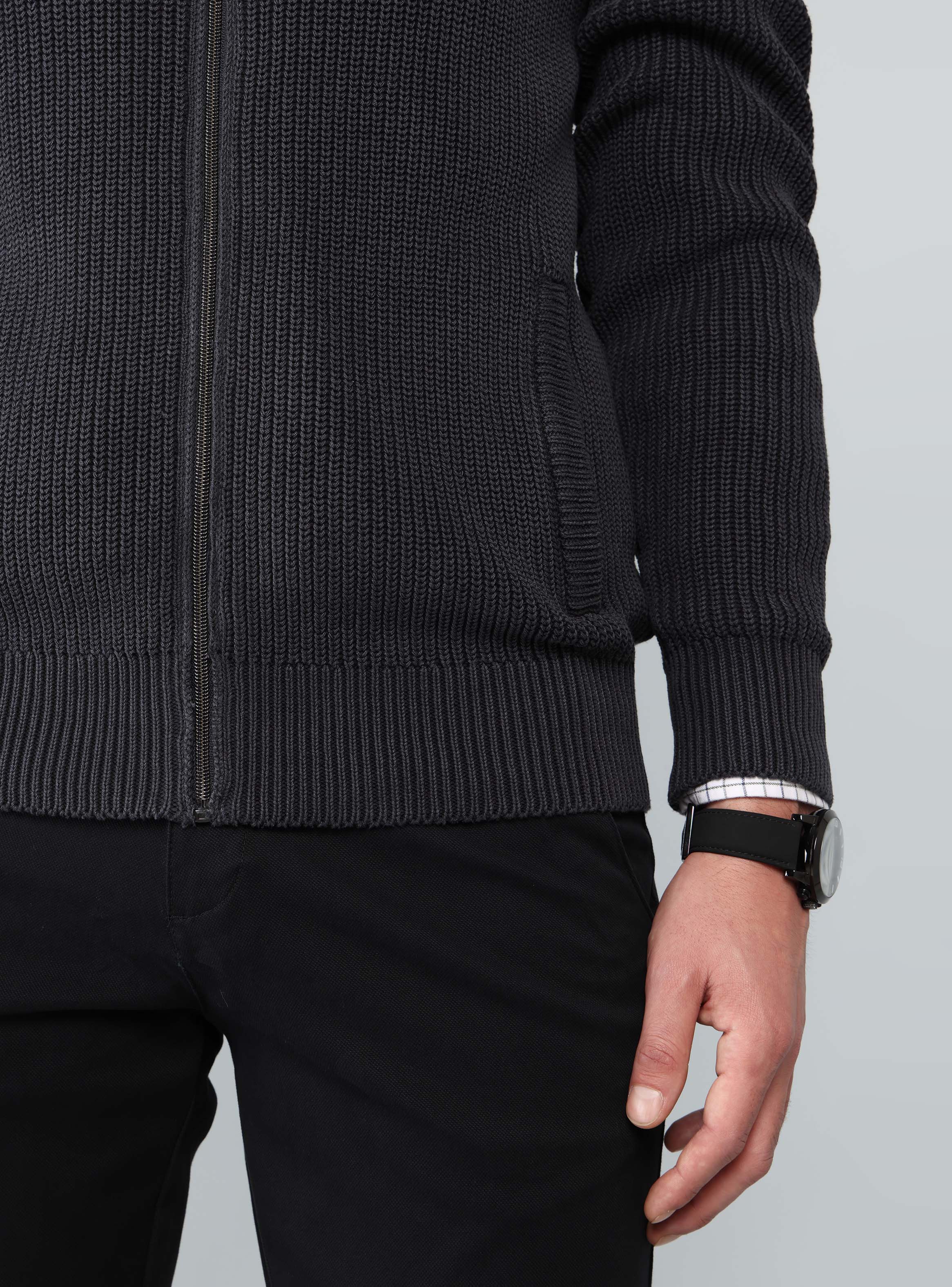 SWEATER STONE WASH REGULAR FIT AZUL OSCURO ARROW - 5
