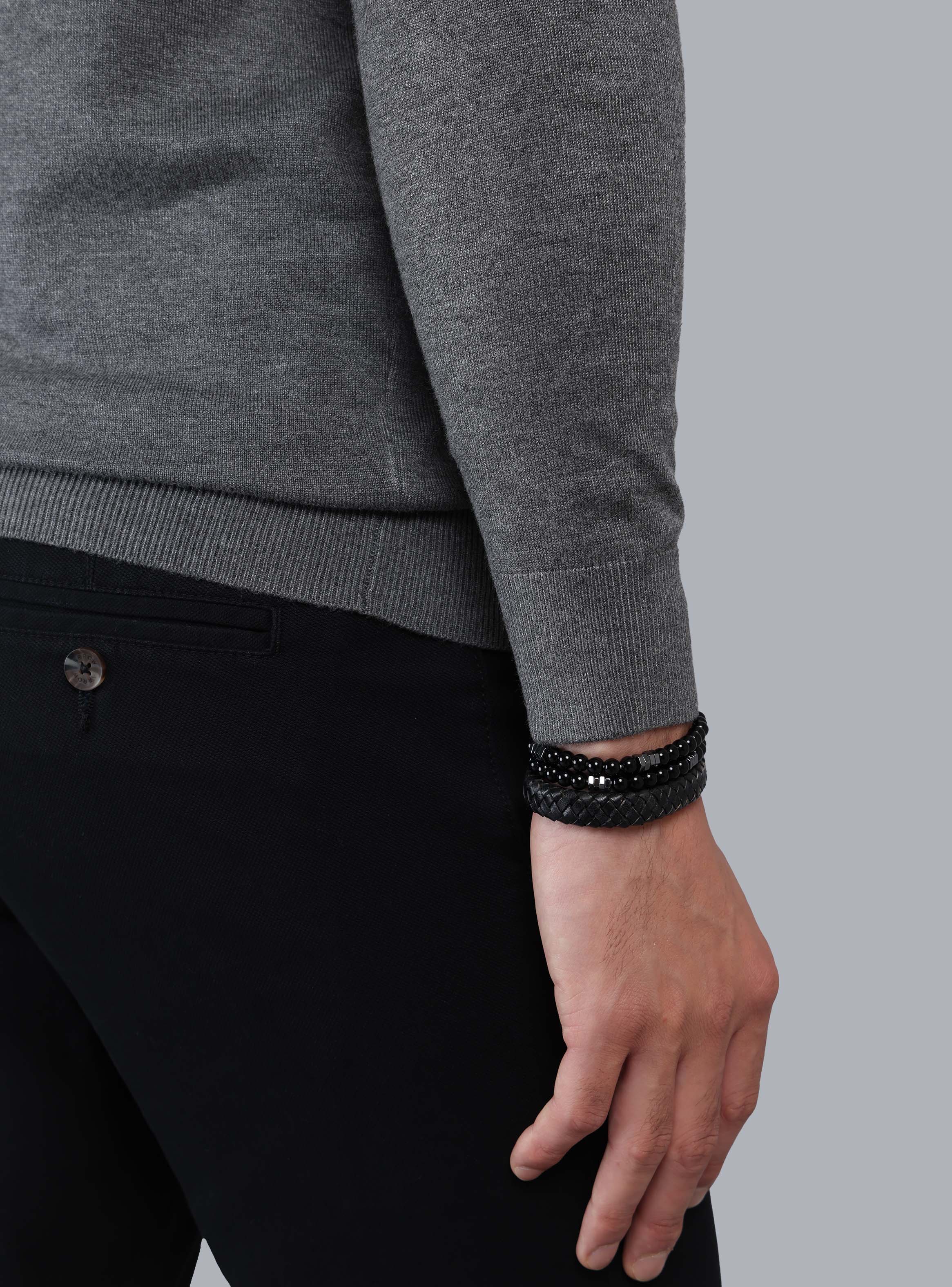 SWEATER CUELLO ALTO REGULAR FIT GRIS ARROW - 5