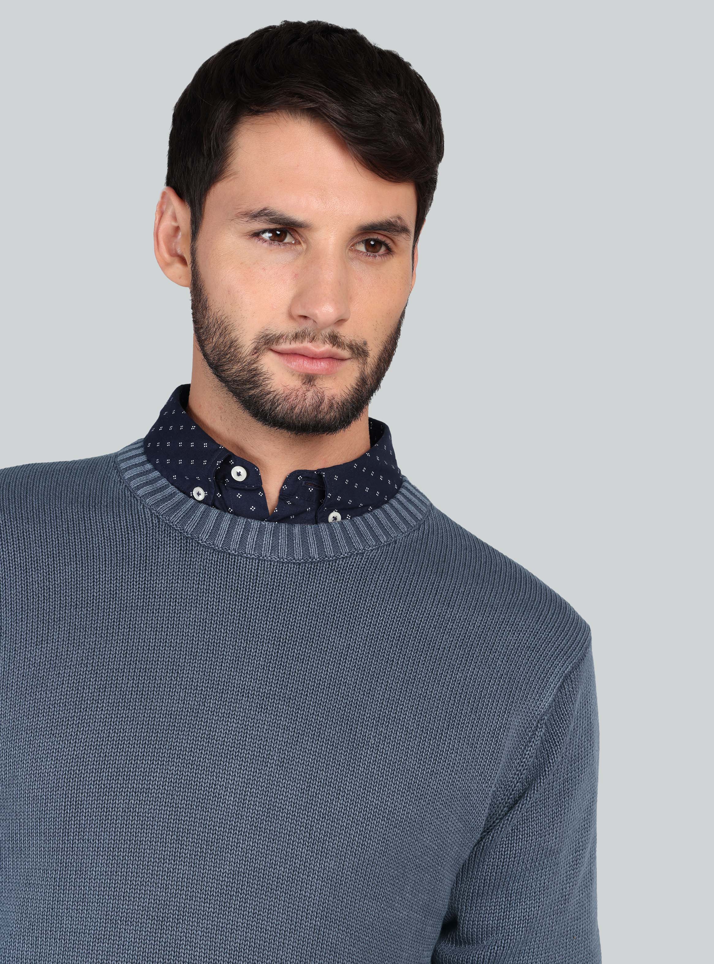 SWEATER STONE WASH REGULAR FIT DENIM ARROW - 3