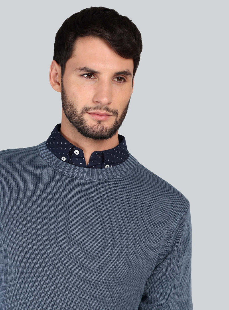 SWEATER STONE WASH REGULAR FIT DENIM ARROW - 3