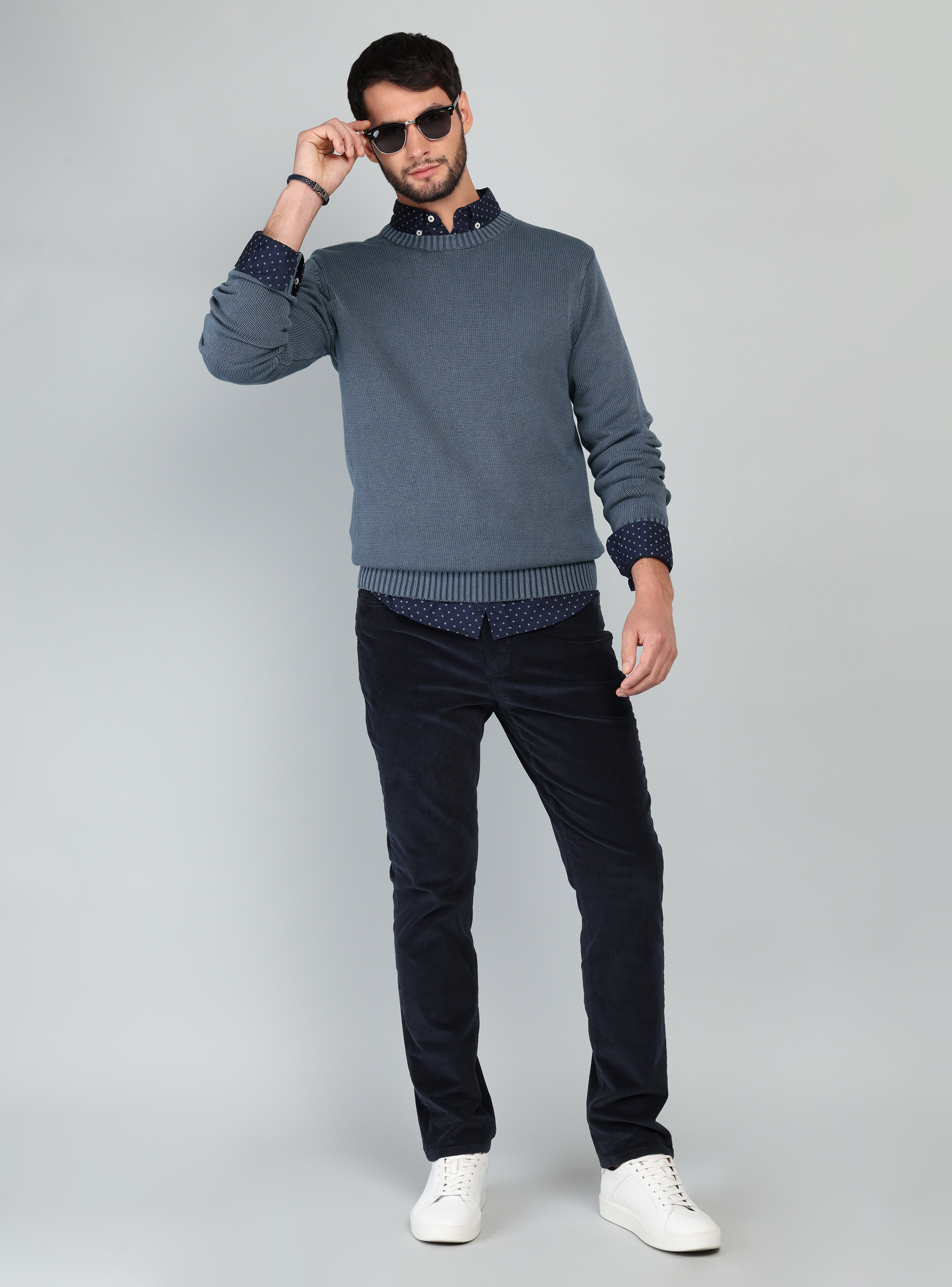 SWEATER STONE WASH REGULAR FIT DENIM ARROW - 4