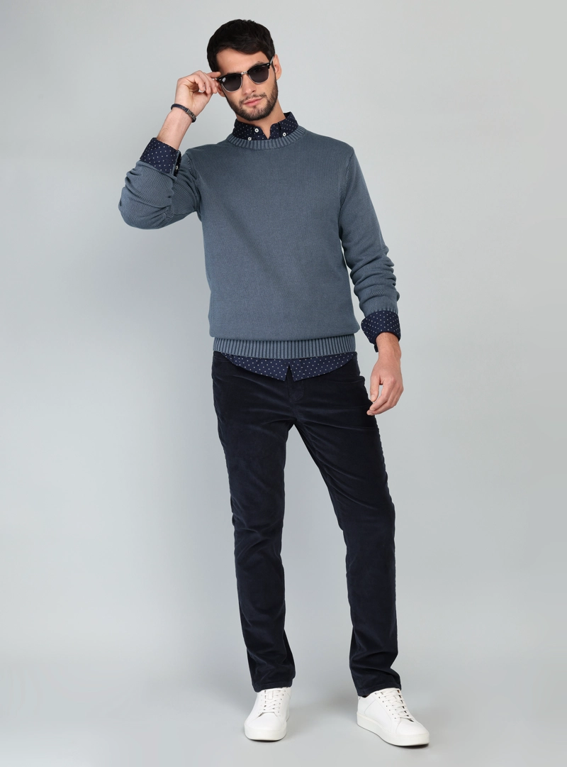SWEATER STONE WASH REGULAR FIT DENIM ARROW - 4