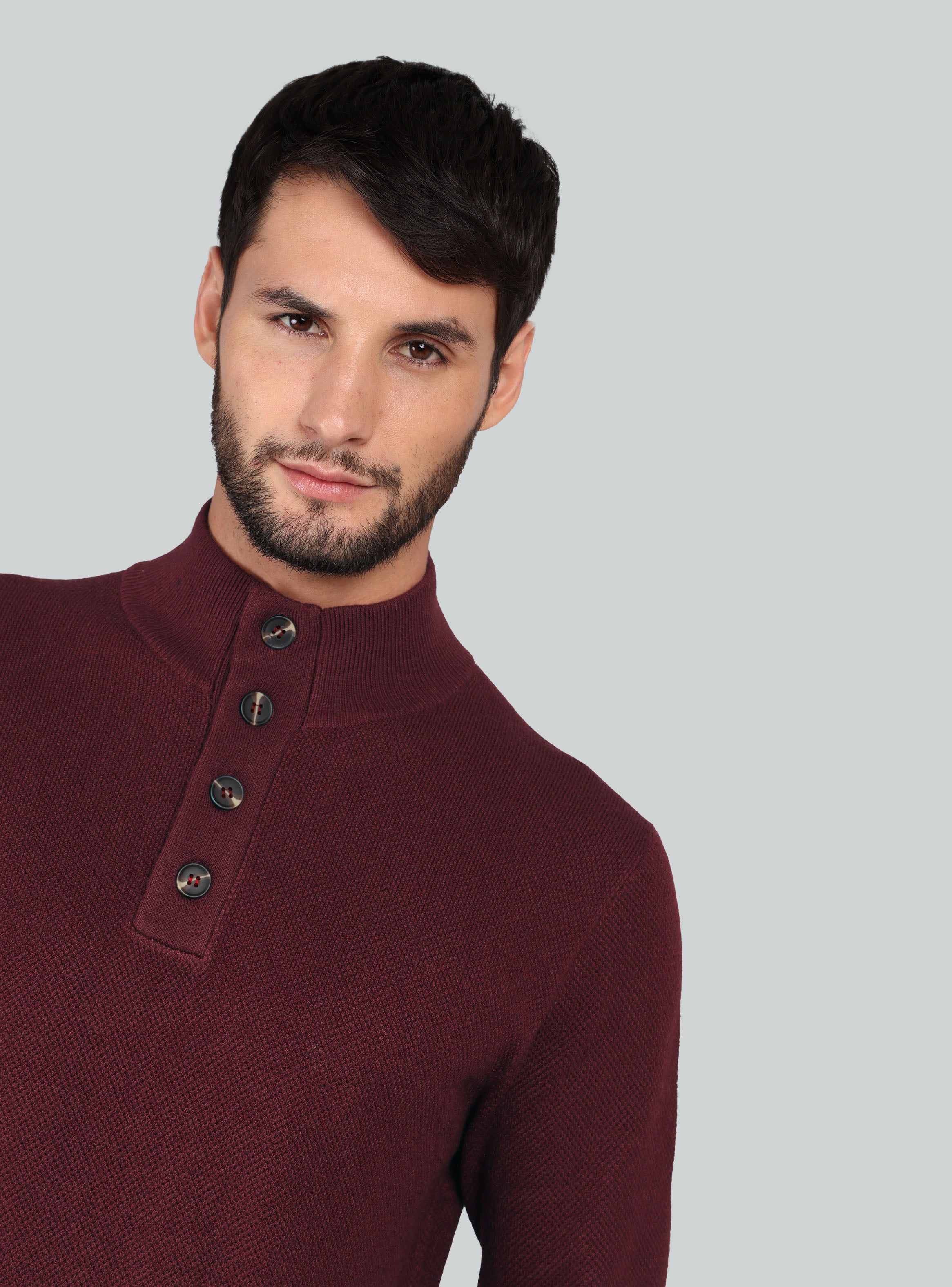SWEATER CUELLO ALTO REGULAR FIT BURDEO ARROW - 3
