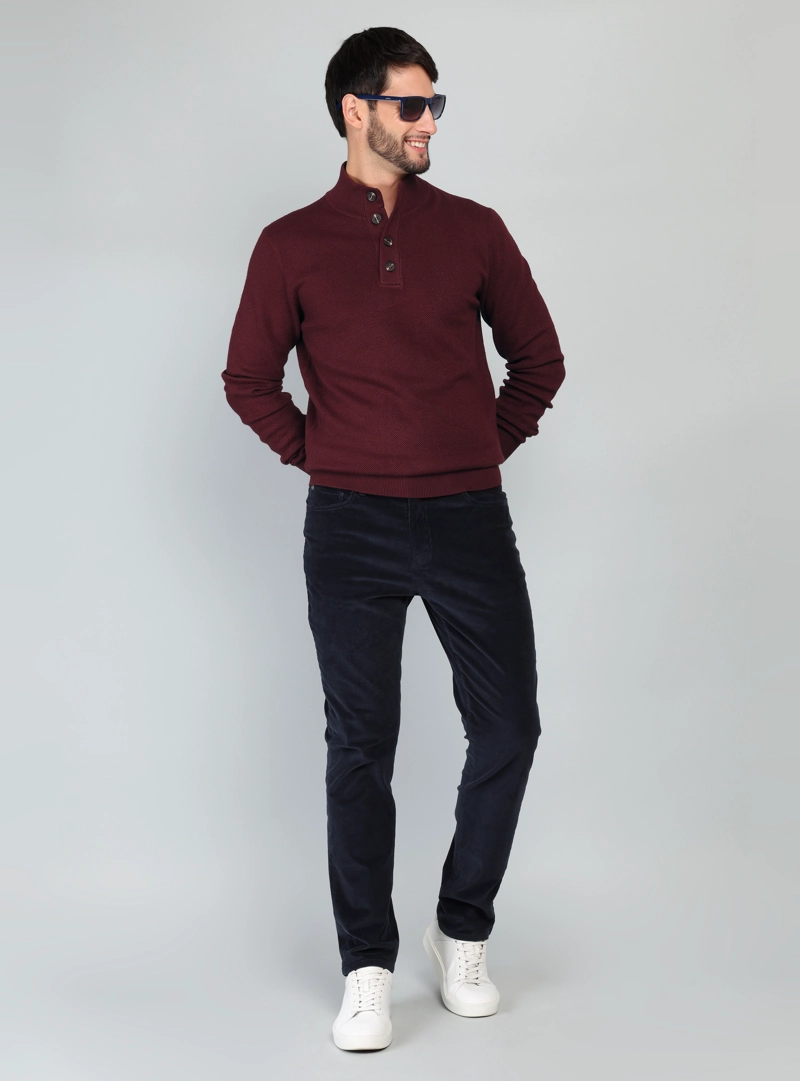 SWEATER CUELLO ALTO REGULAR FIT BURDEO ARROW - 4