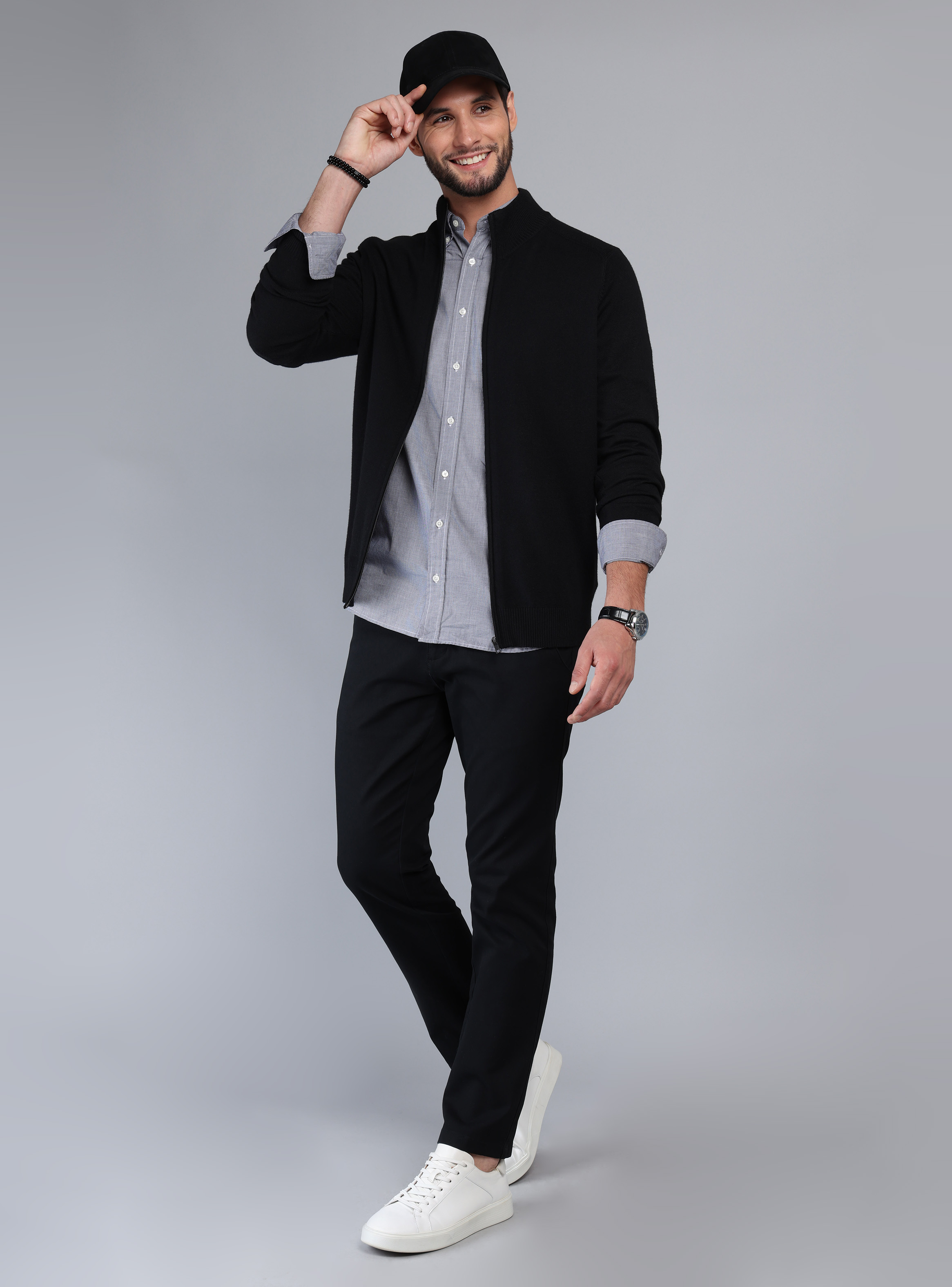 SWEATER CUELLO ALTO REGULAR FIT NEGRO ARROW - 4
