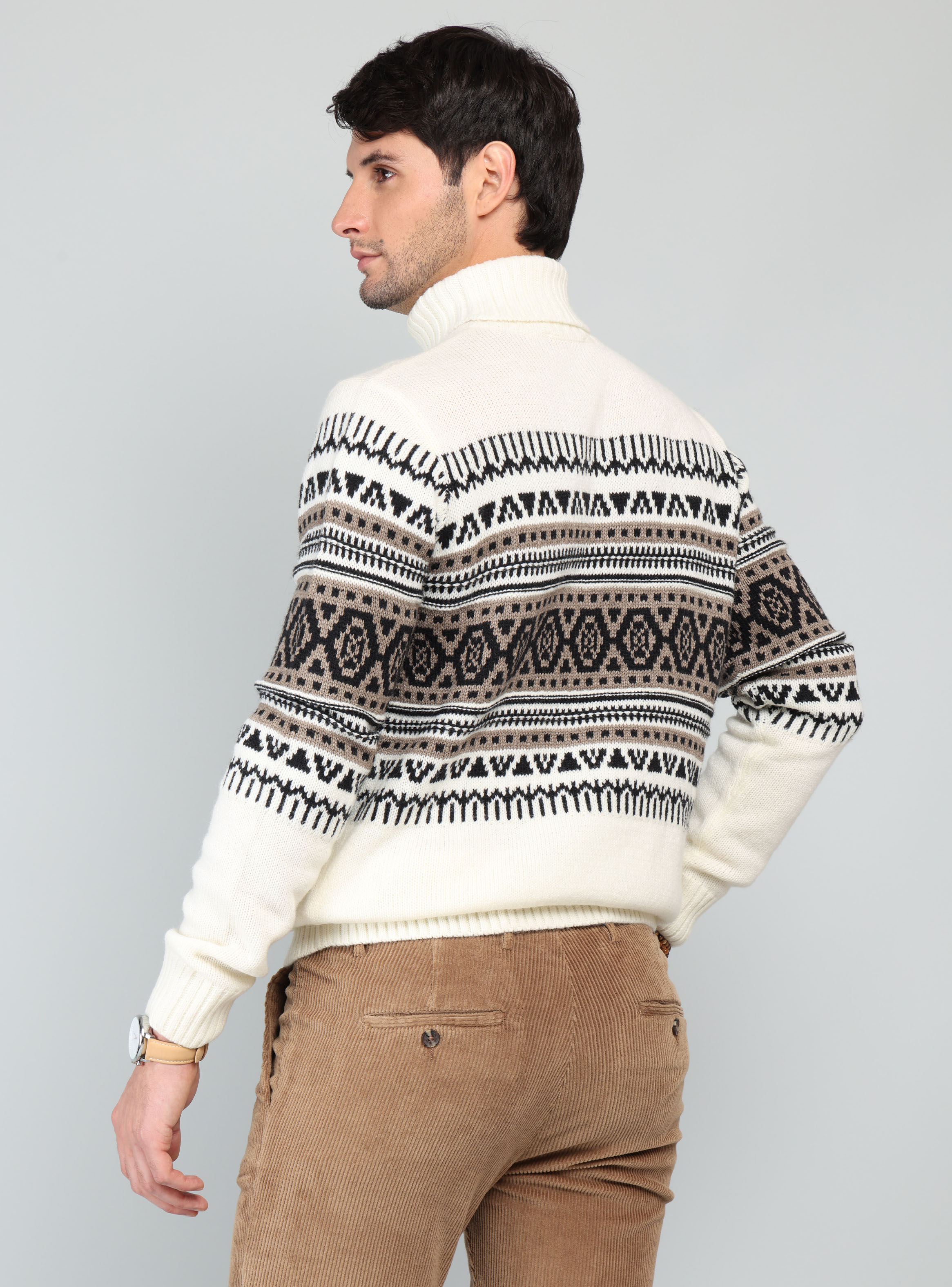 SWEATER CUELLO ALTO REGULAR FIT CRUDO ARROW - 2
