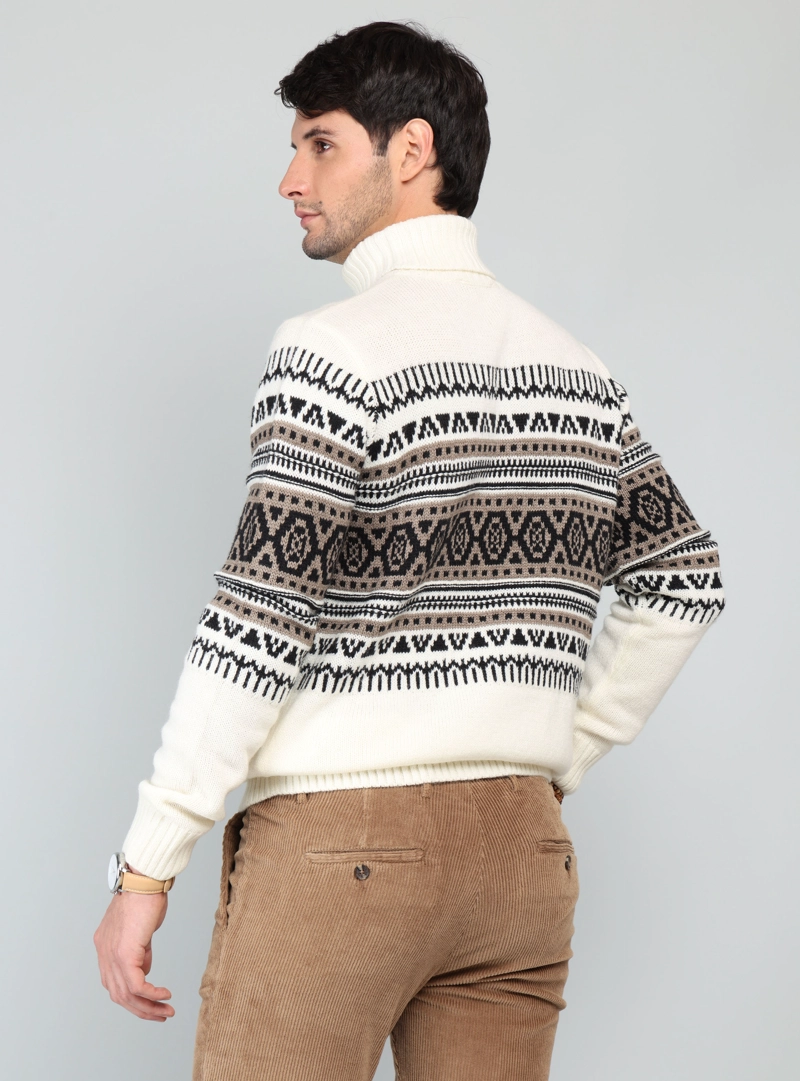 SWEATER CUELLO ALTO REGULAR FIT CRUDO ARROW - 2