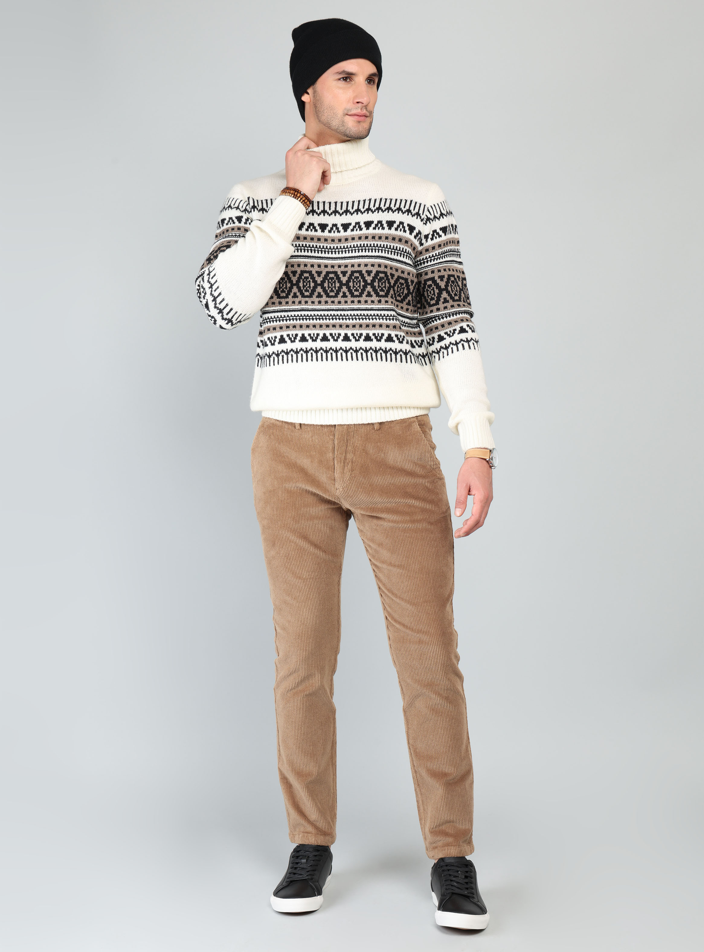 SWEATER CUELLO ALTO REGULAR FIT CRUDO ARROW - 4