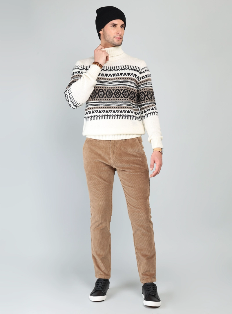 SWEATER CUELLO ALTO REGULAR FIT CRUDO ARROW - 4