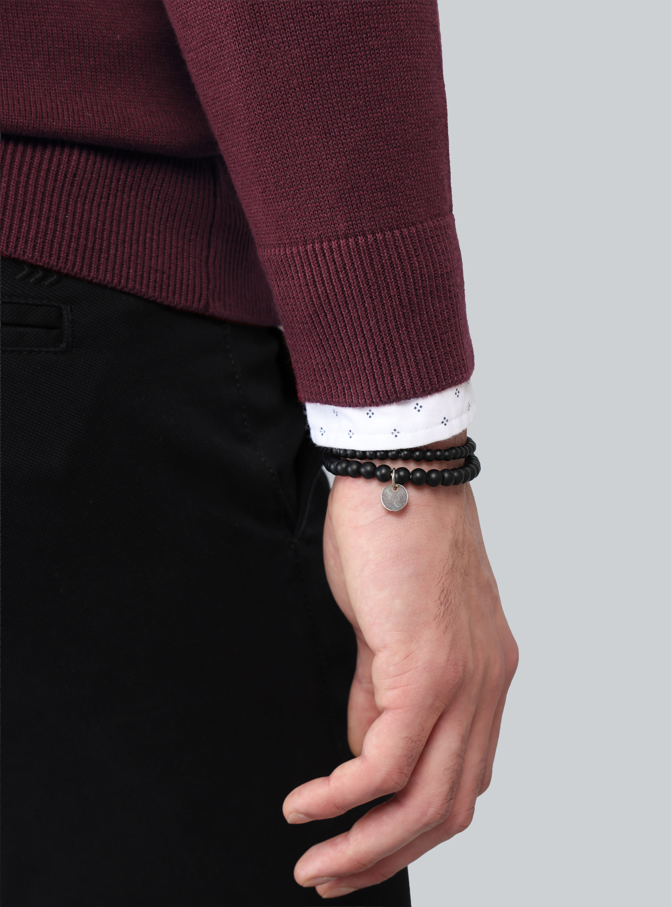 SWEATER CUELLO V REGULAR FIT BURDEO ARROW - 5