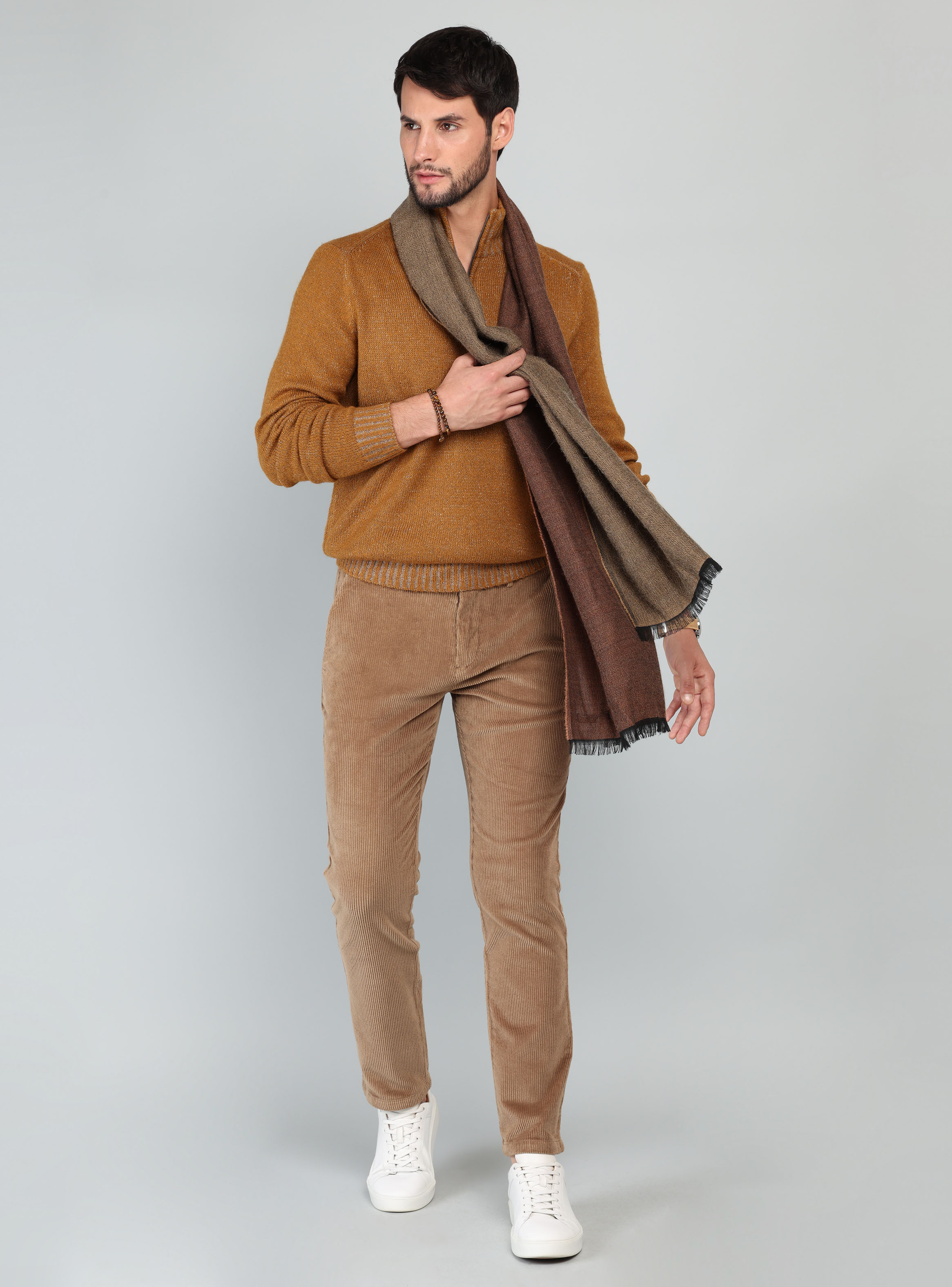 SWEATER CUELLO ALTO REGULAR FIT CAMEL ARROW - 4