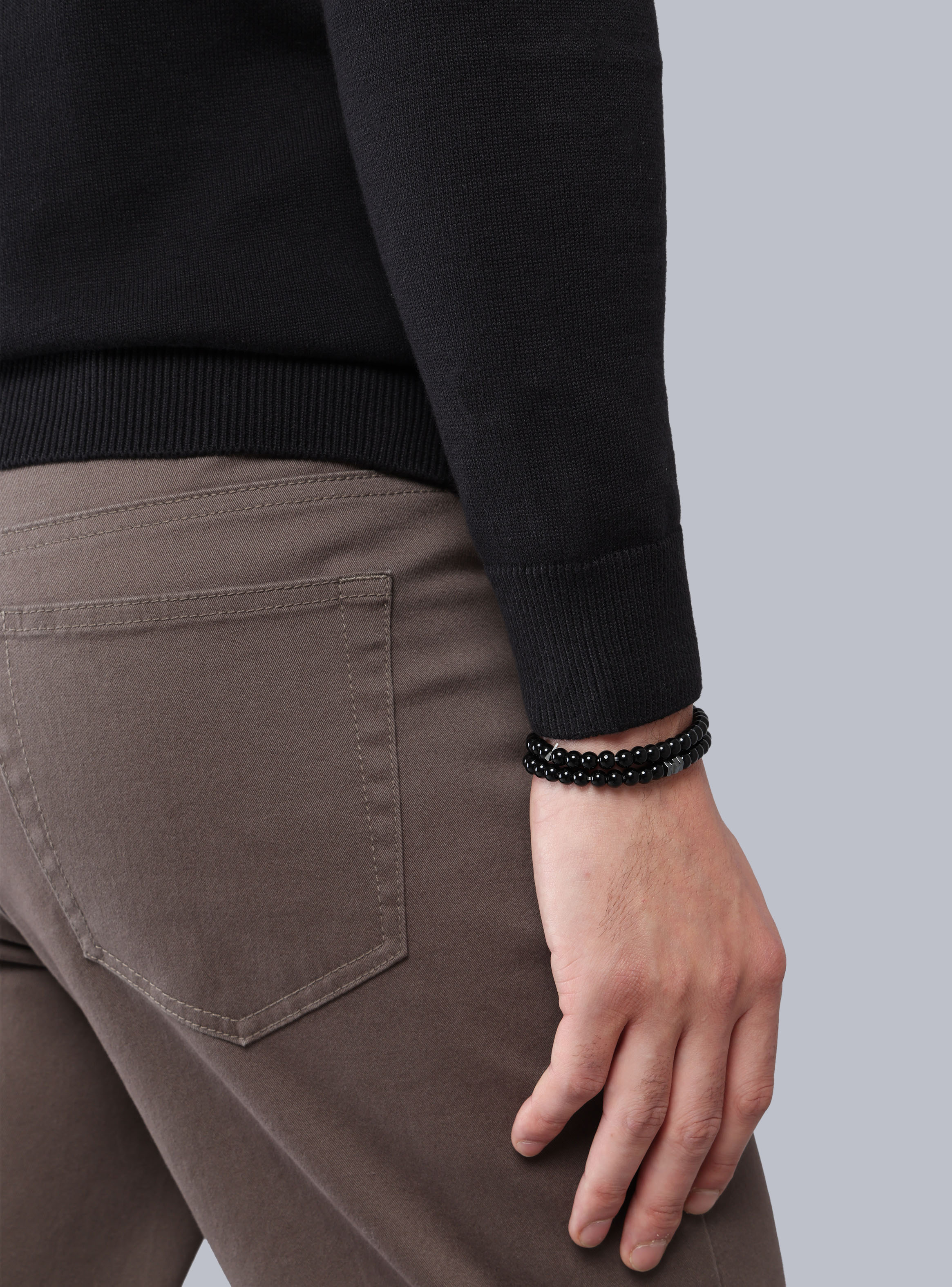 SWEATER CUELLO REDONDO REGULAR FIT NEGRO ARROW - 5
