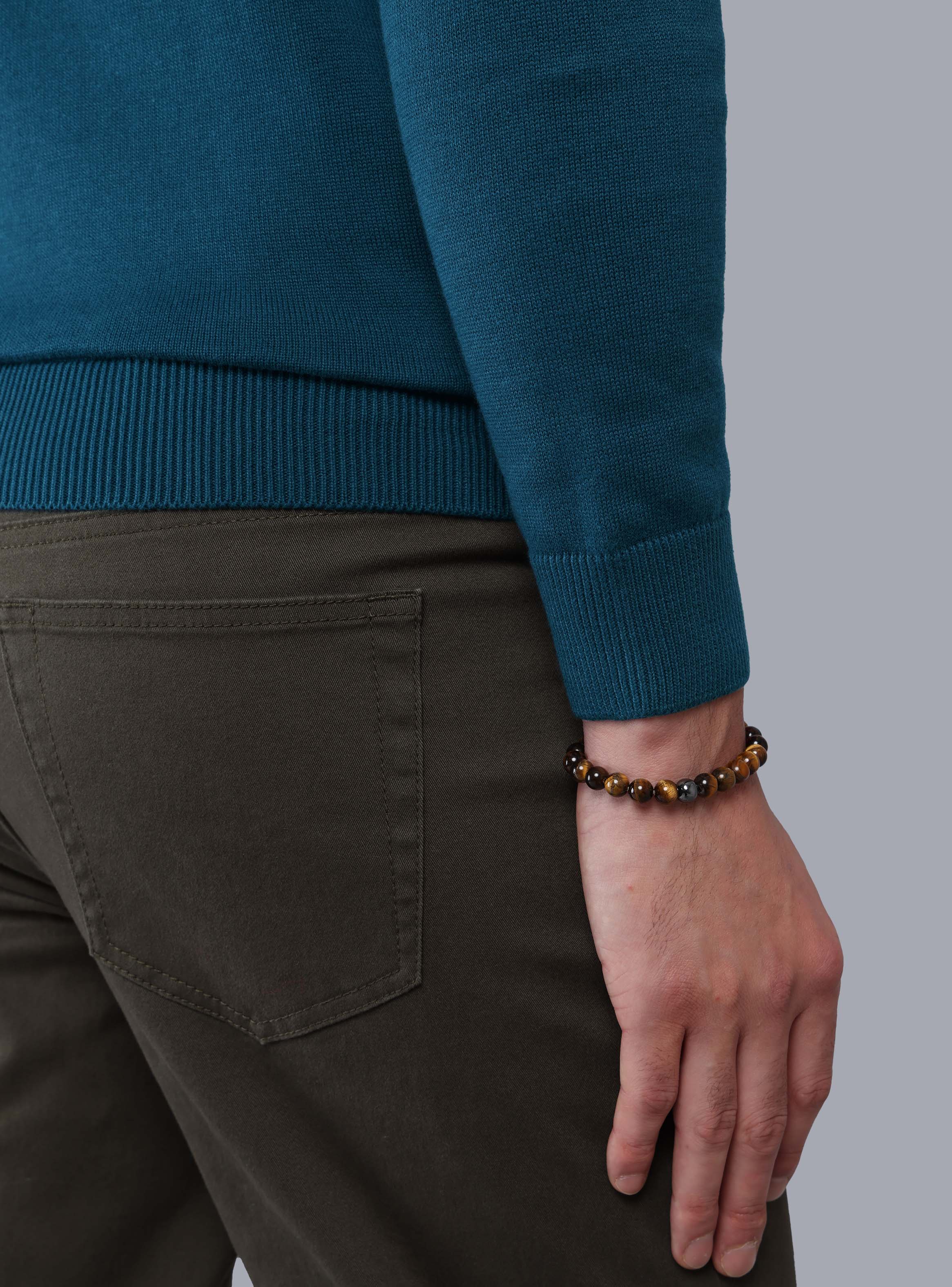 SWEATER CUELLO REDONDO REGULAR FIT PETROLEO ARROW - 5