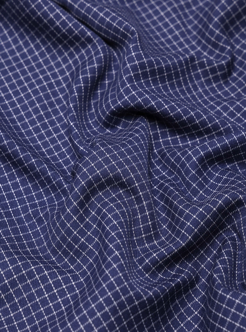 CAMISA FORMAL A CUADROS TAILORED FIT AZUL ARROW - 7