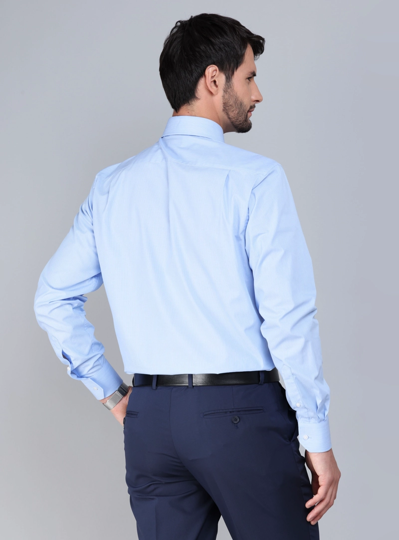CAMISA FORMAL A RAYAS TAILORED FIT CELESTE ARROW - 3