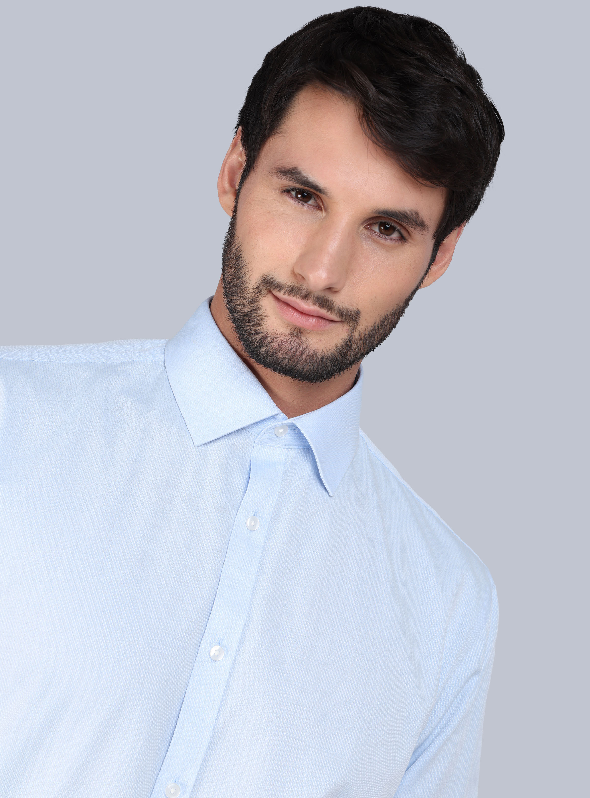 CAMISA FORMAL TEXTURADA TAILORED FIT CELESTE ARROW - 4