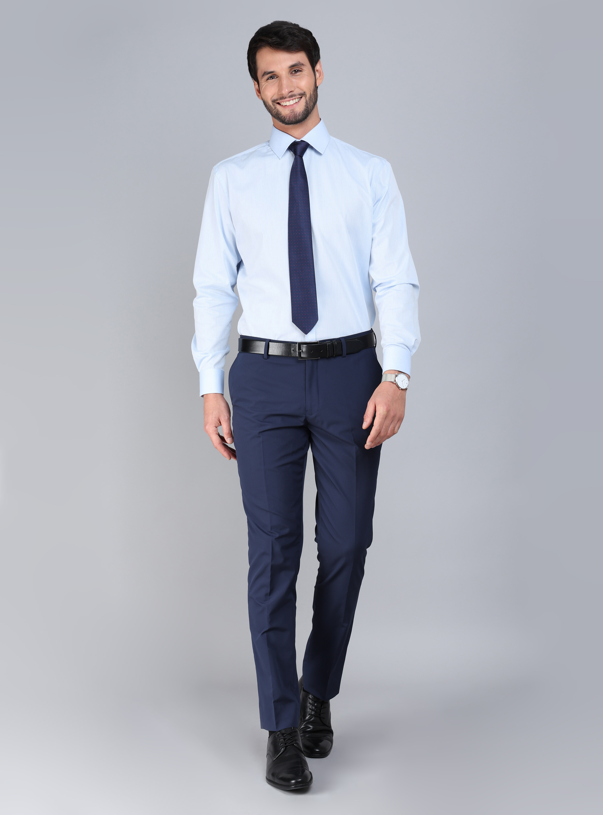 CAMISA FORMAL TEXTURADA TAILORED FIT CELESTE ARROW - 5