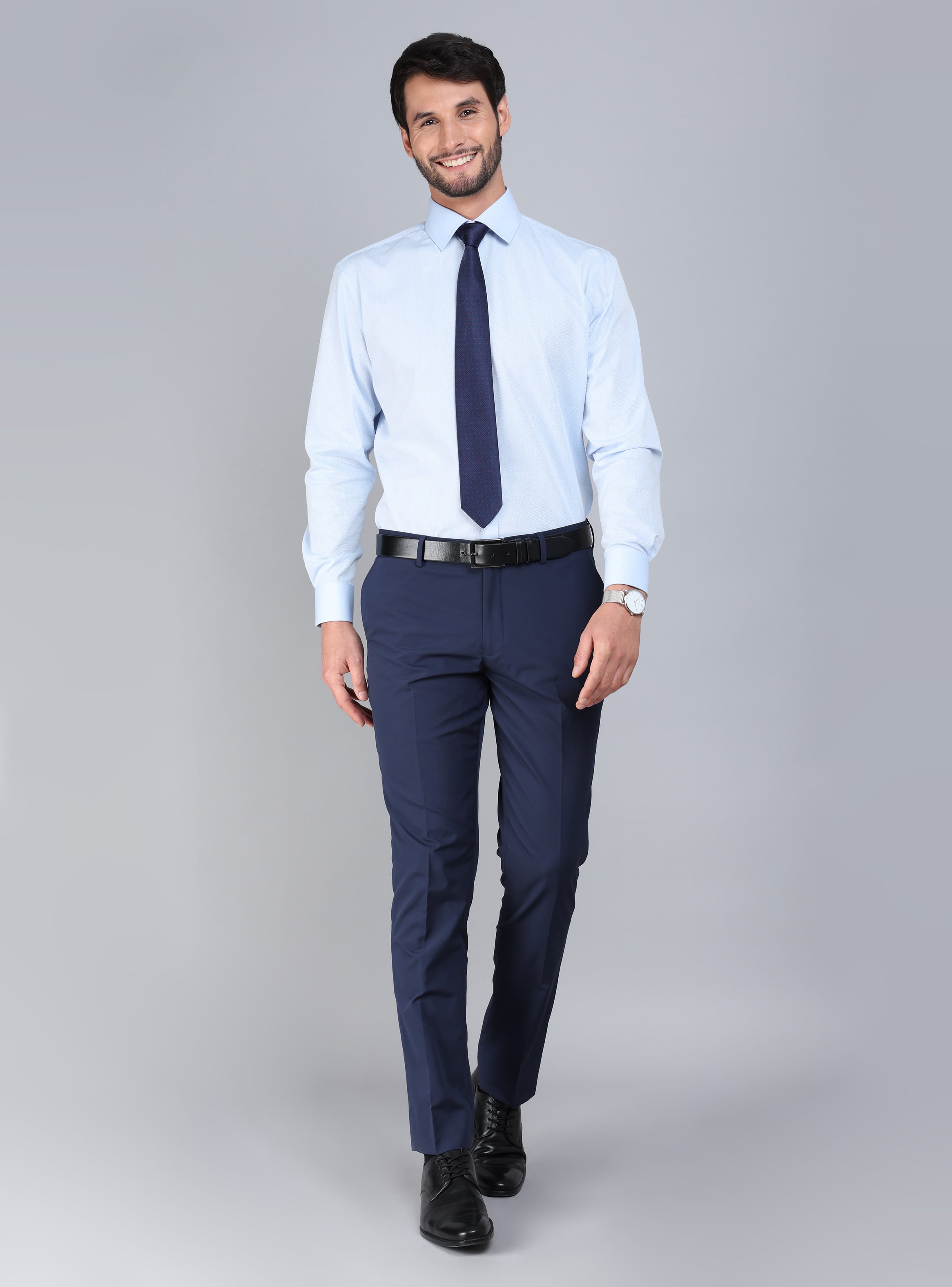 CAMISA FORMAL TEXTURADA TAILORED FIT CELESTE ARROW - 5