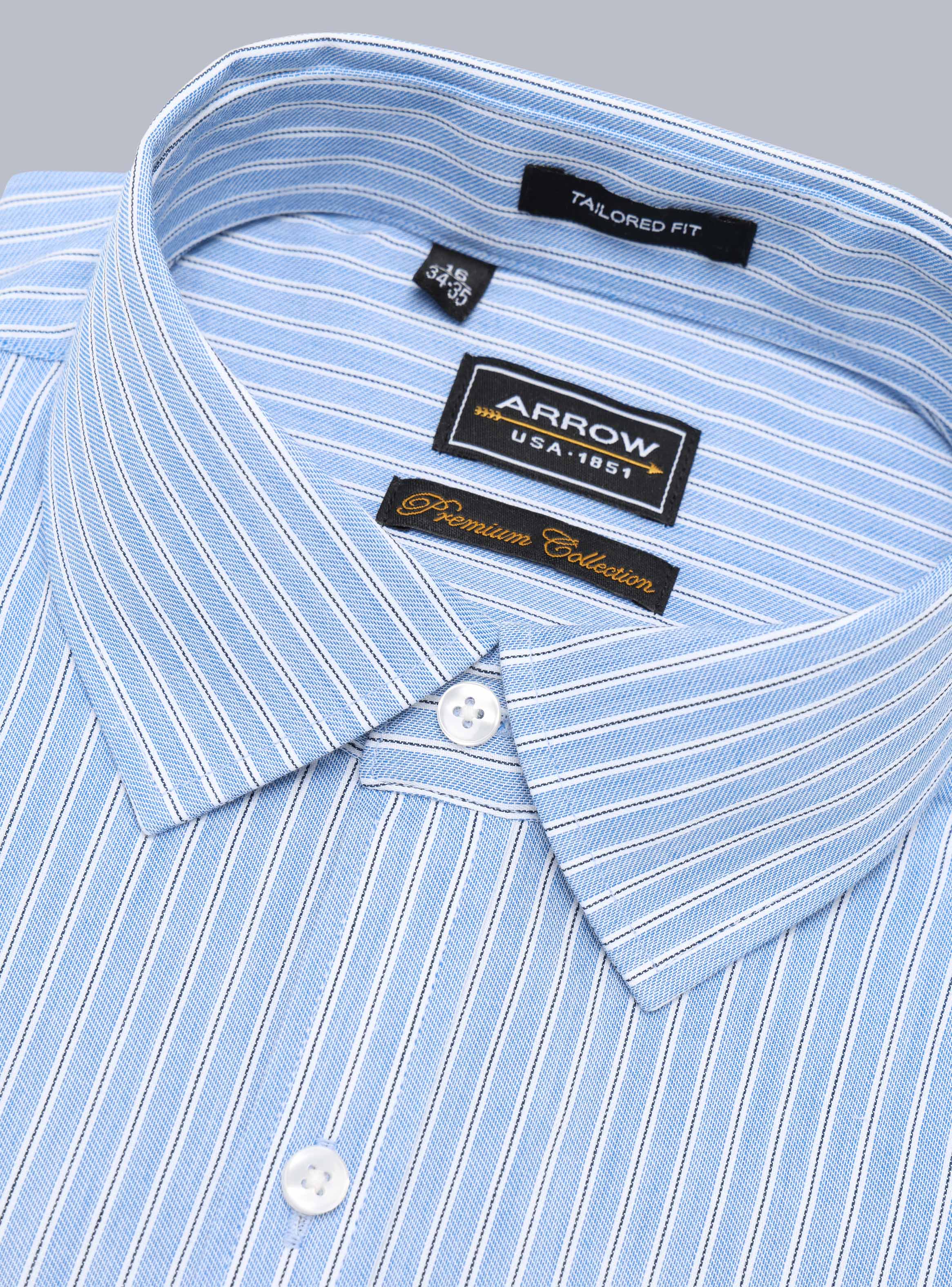 CAMISA FORMAL SPANDEX TAILORED FIT CELESTE ARROW - 2
