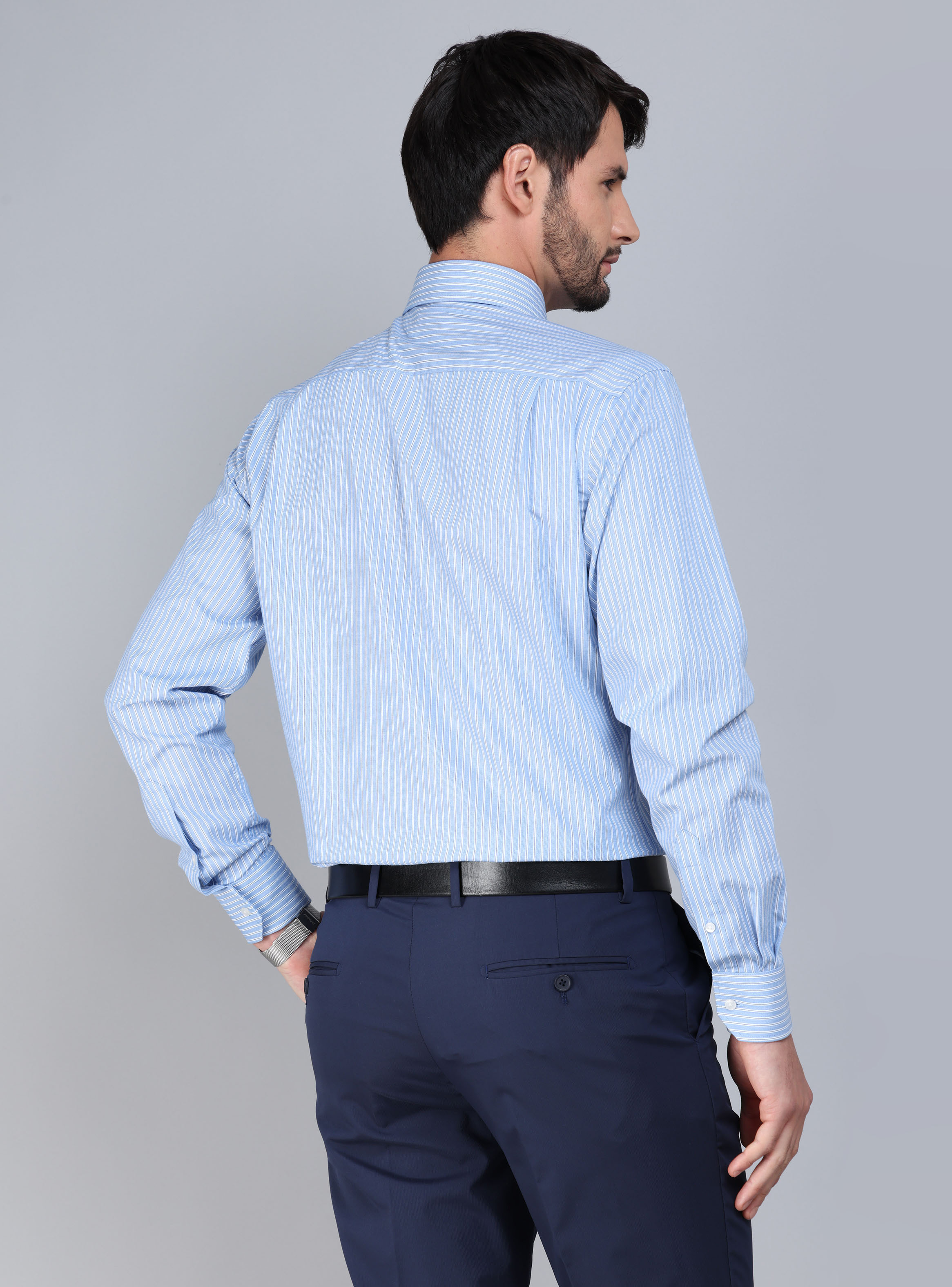 CAMISA FORMAL SPANDEX TAILORED FIT CELESTE ARROW - 3